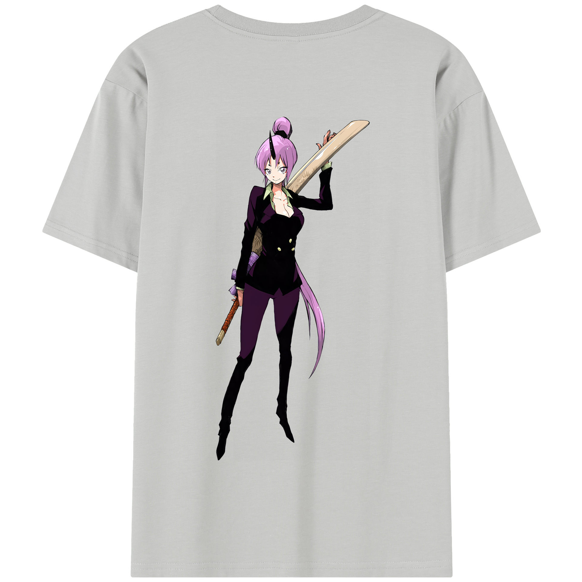 （画像用） 転スラ Regarding Reincarnated to Slime 綿100％半袖Tシャツ（背面プリント）