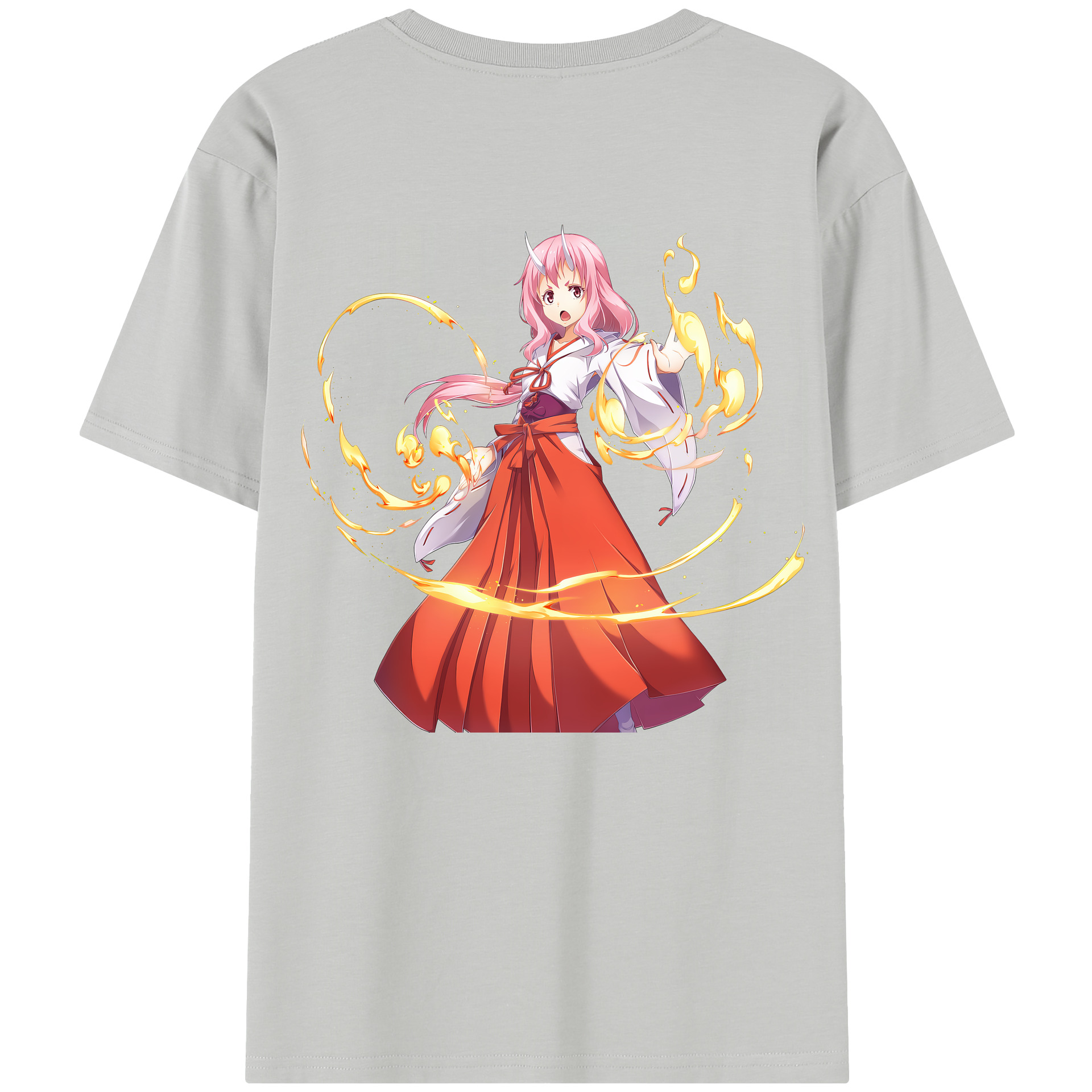 （画像用） 転スラ Regarding Reincarnated to Slime 綿100％半袖Tシャツ（背面プリント）
