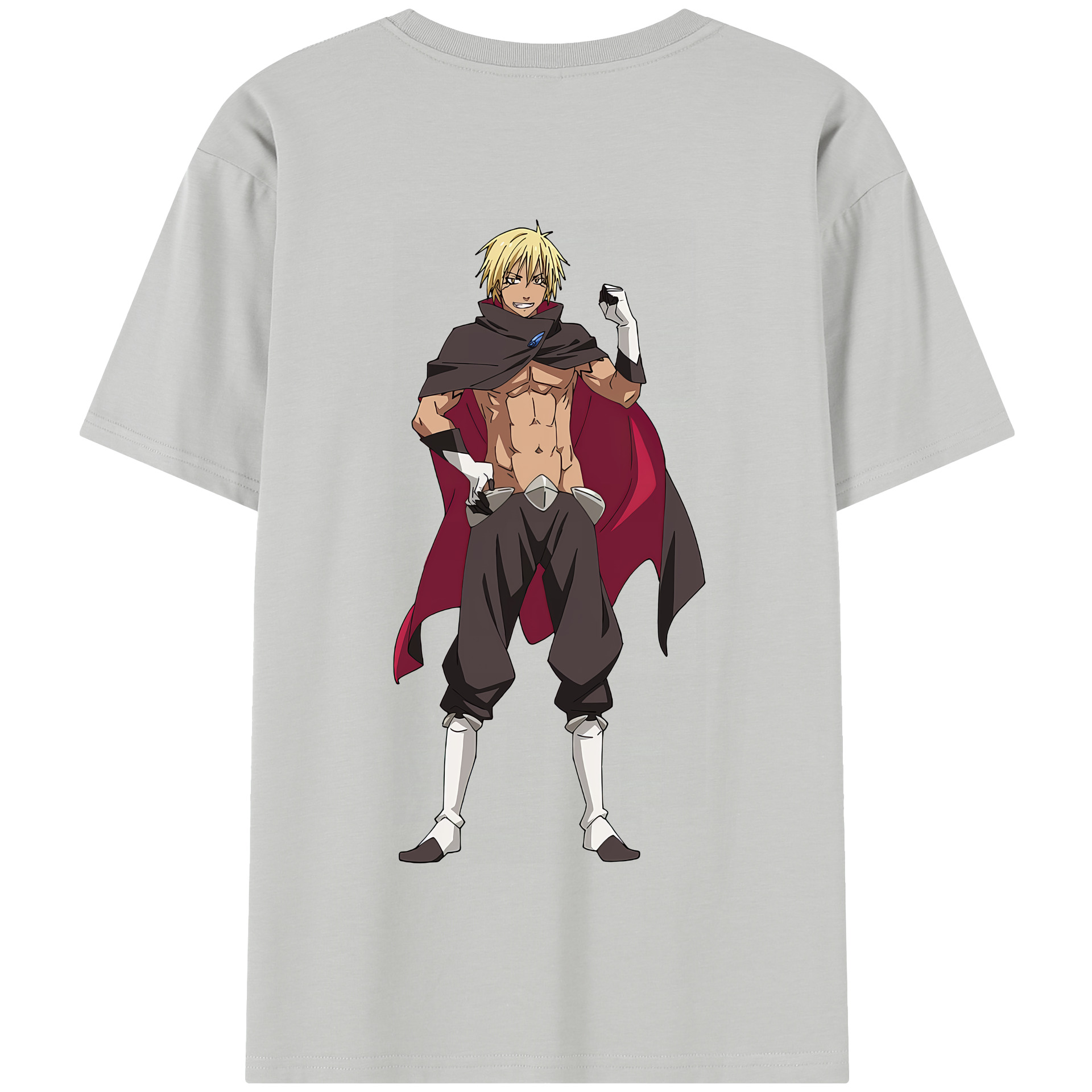 （画像用） 転スラ Regarding Reincarnated to Slime 綿100％半袖Tシャツ（背面プリント）