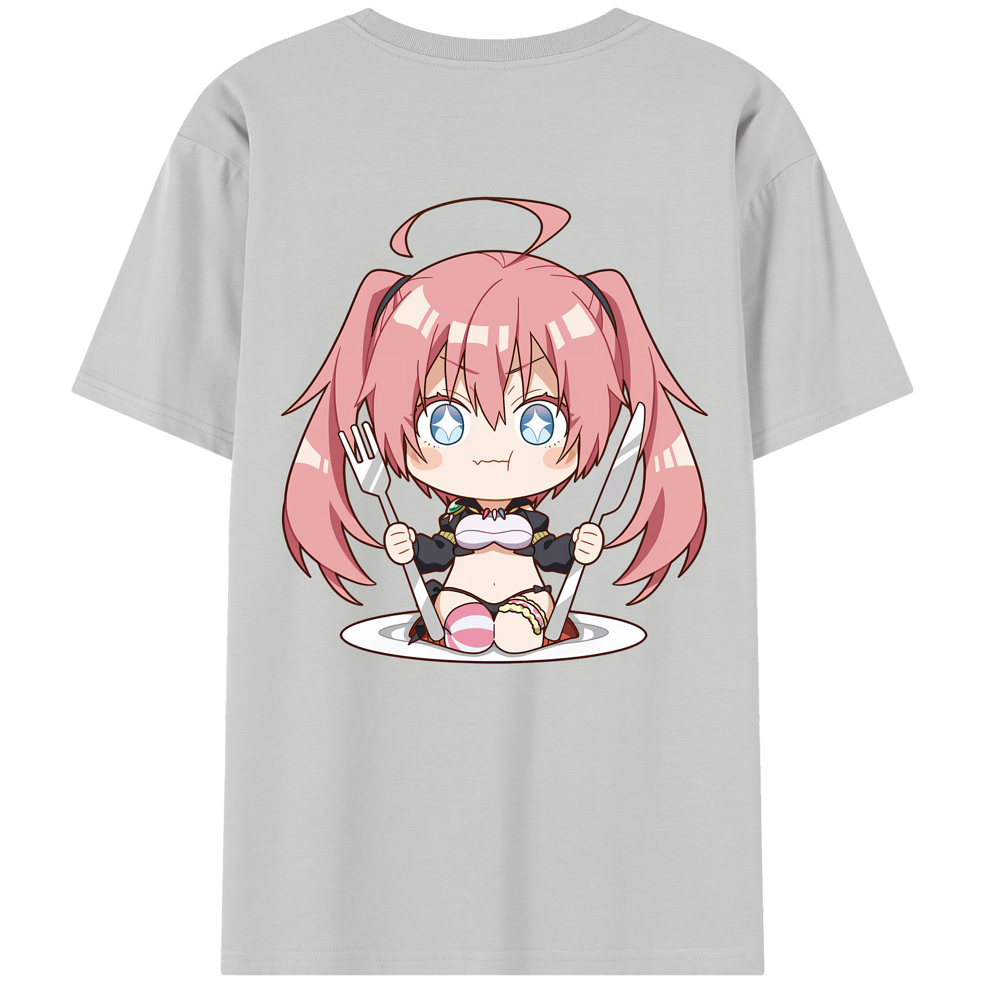 （画像用） 転スラ Regarding Reincarnated to Slime 綿100％半袖Tシャツ（背面プリント）
