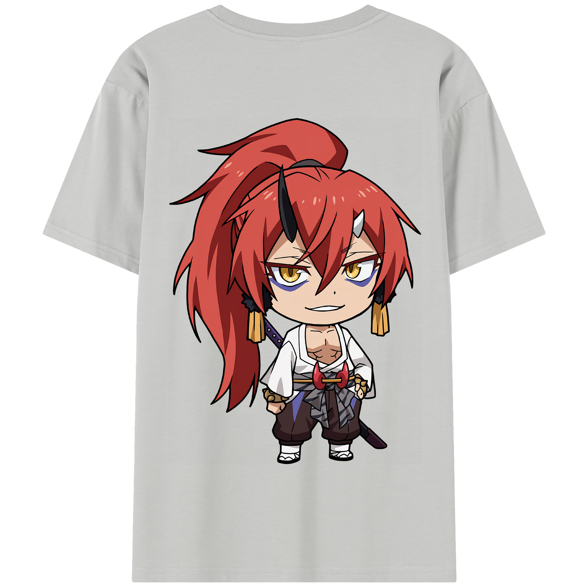 （画像用） 転スラ Regarding Reincarnated to Slime 綿100％半袖Tシャツ（背面プリント）
