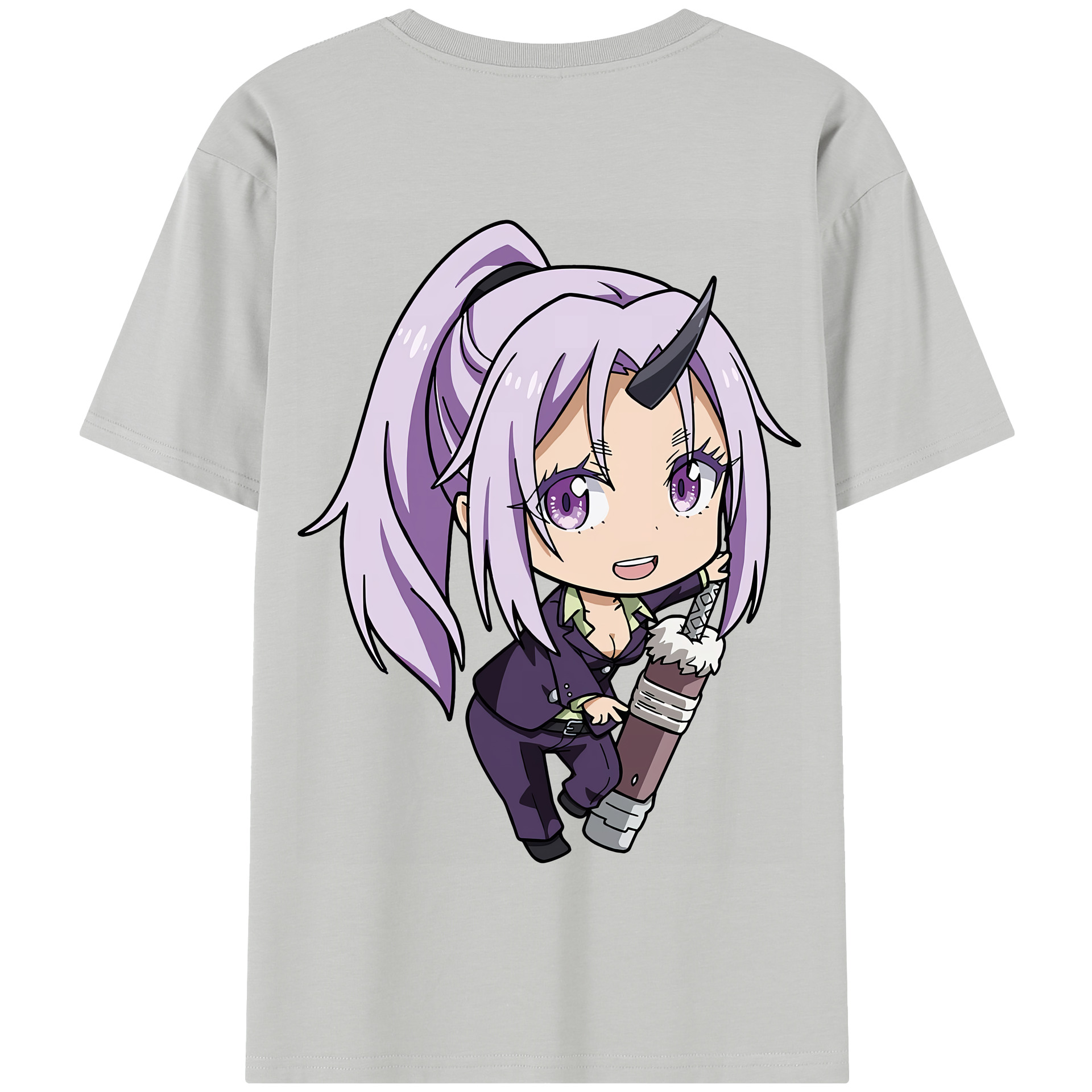 （画像用） 転スラ Regarding Reincarnated to Slime 綿100％半袖Tシャツ（背面プリント）