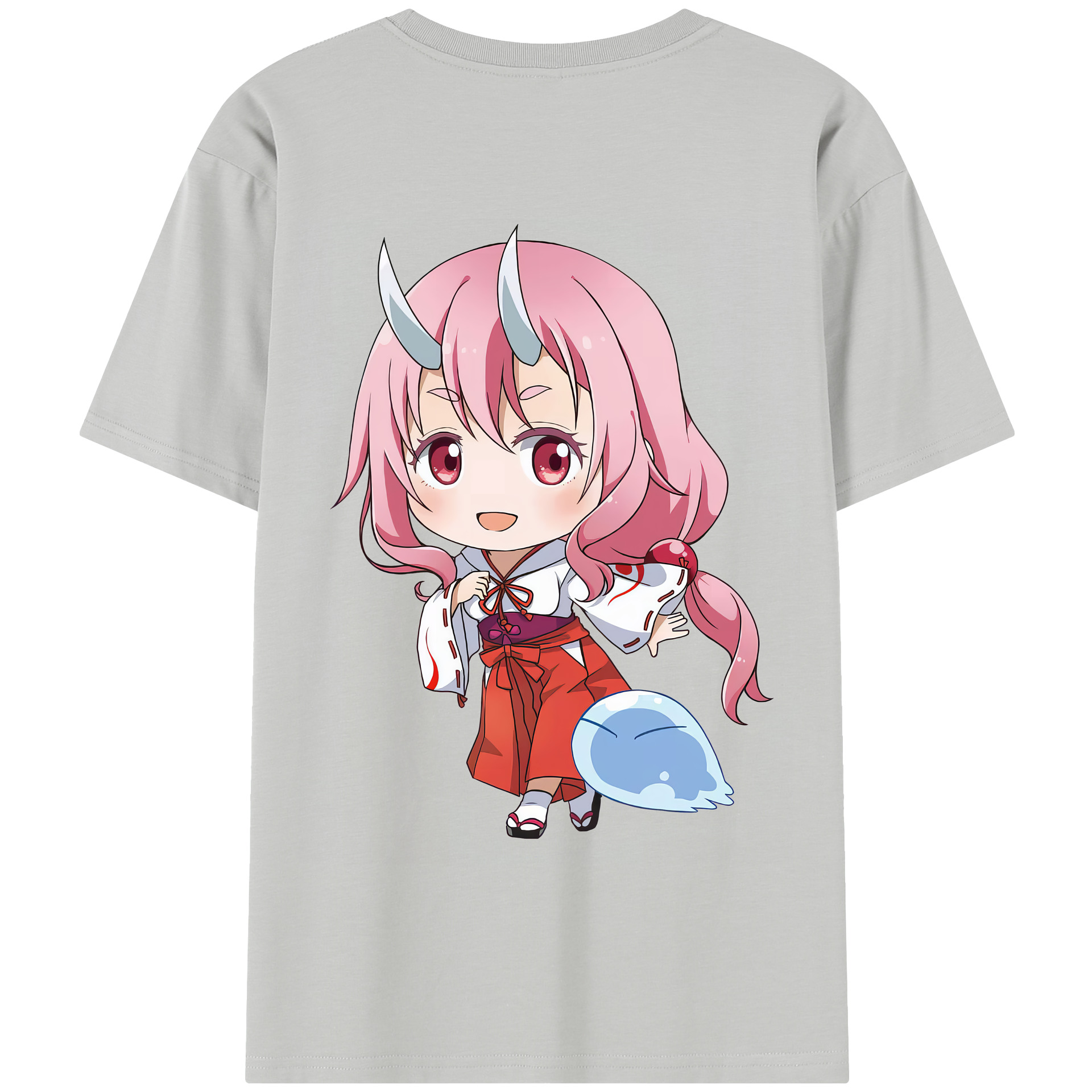 （画像用） 転スラ Regarding Reincarnated to Slime 綿100％半袖Tシャツ（背面プリント）