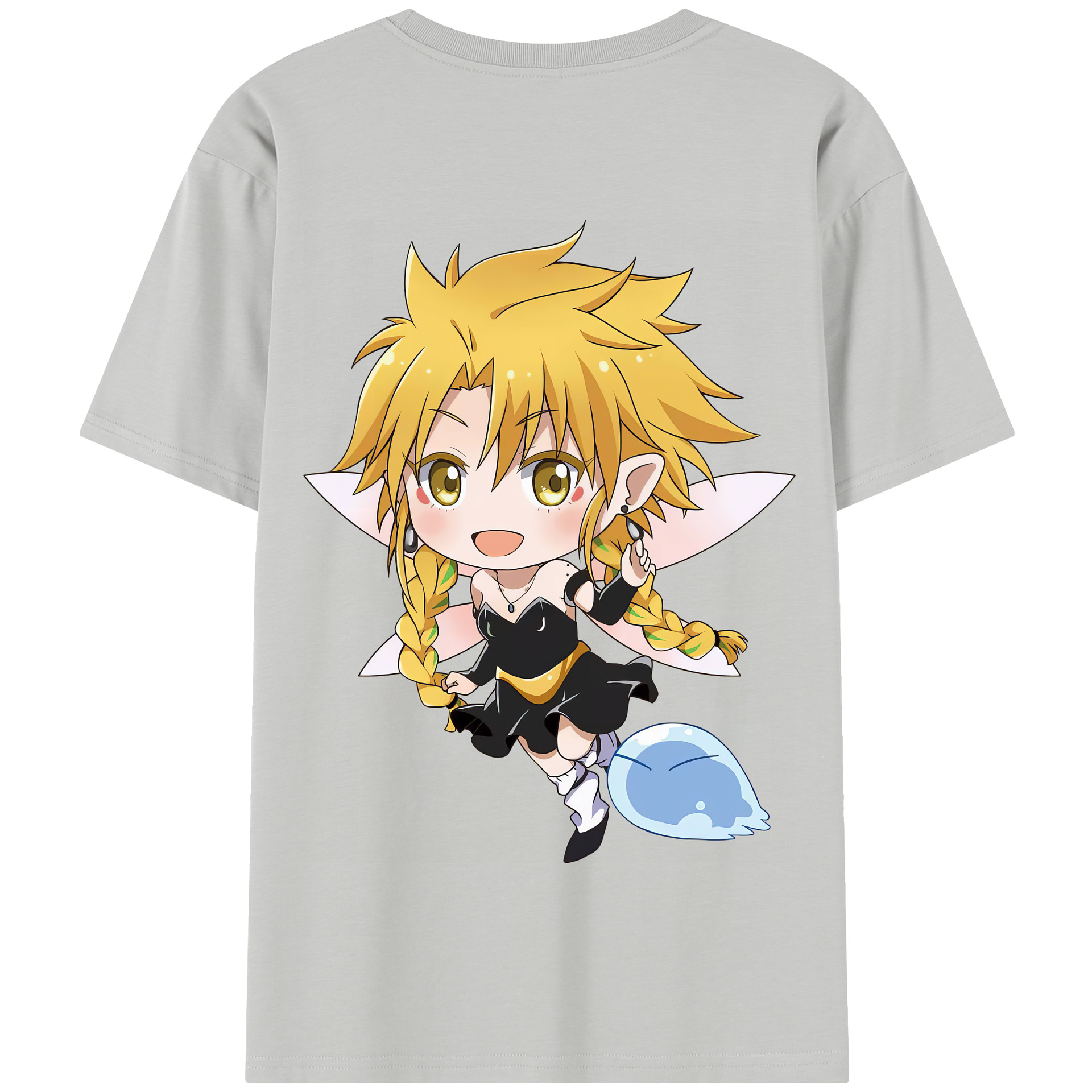 （画像用） 転スラ Regarding Reincarnated to Slime 綿100％半袖Tシャツ（背面プリント）