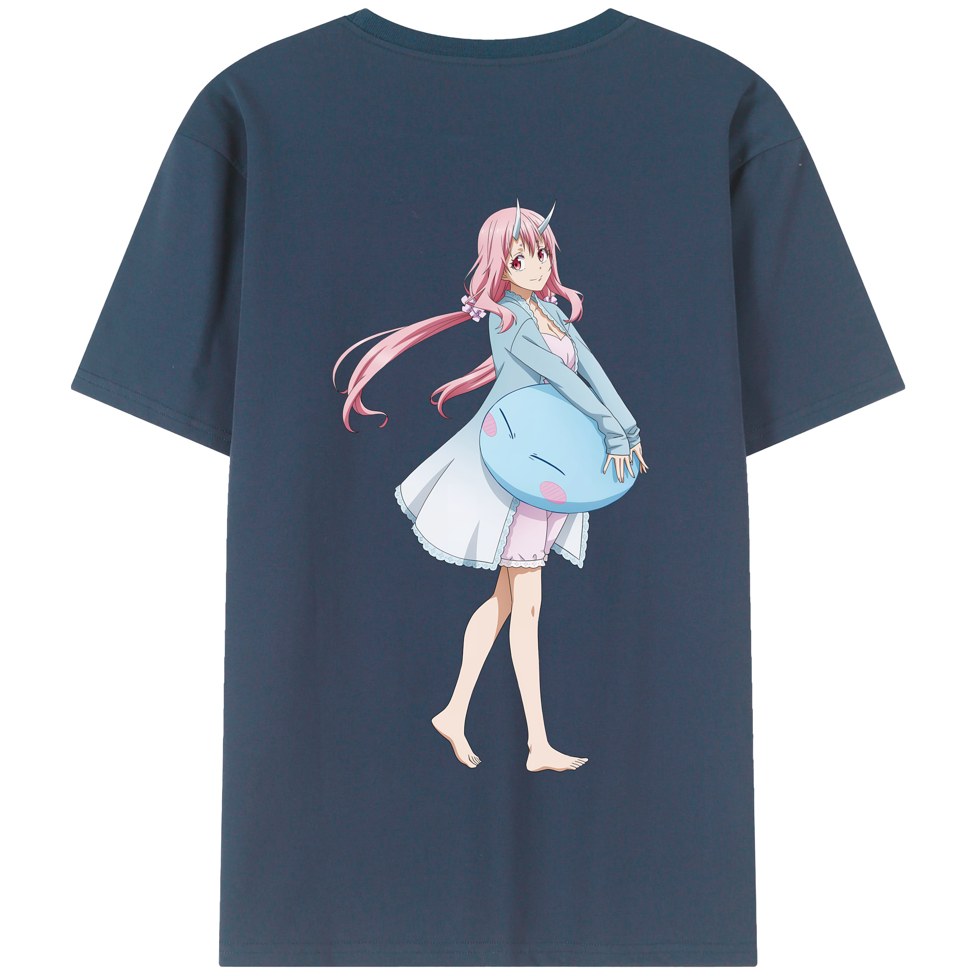 （画像用） 転スラ Regarding Reincarnated to Slime 綿100％半袖Tシャツ（背面プリント）