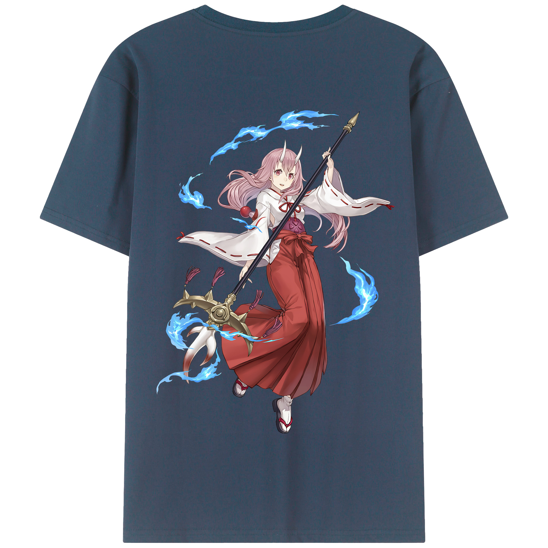 （画像用） 転スラ Regarding Reincarnated to Slime 綿100％半袖Tシャツ（背面プリント）