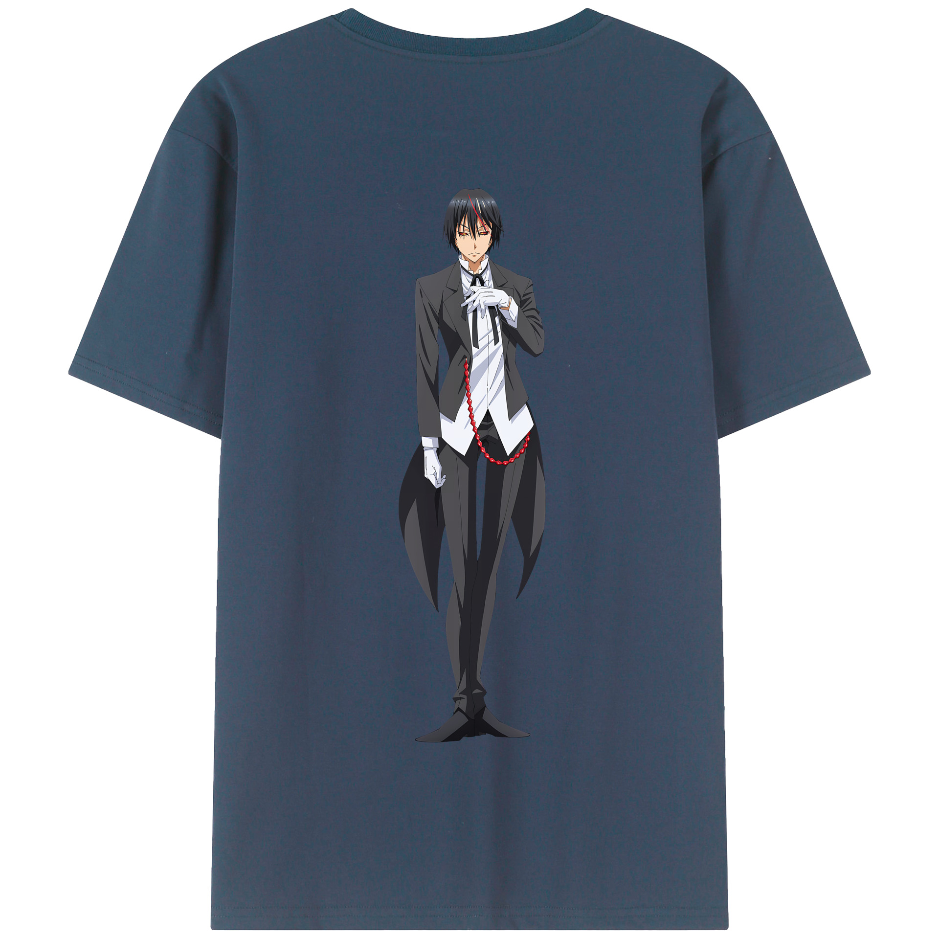 （画像用） 転スラ Regarding Reincarnated to Slime 綿100％半袖Tシャツ（背面プリント）
