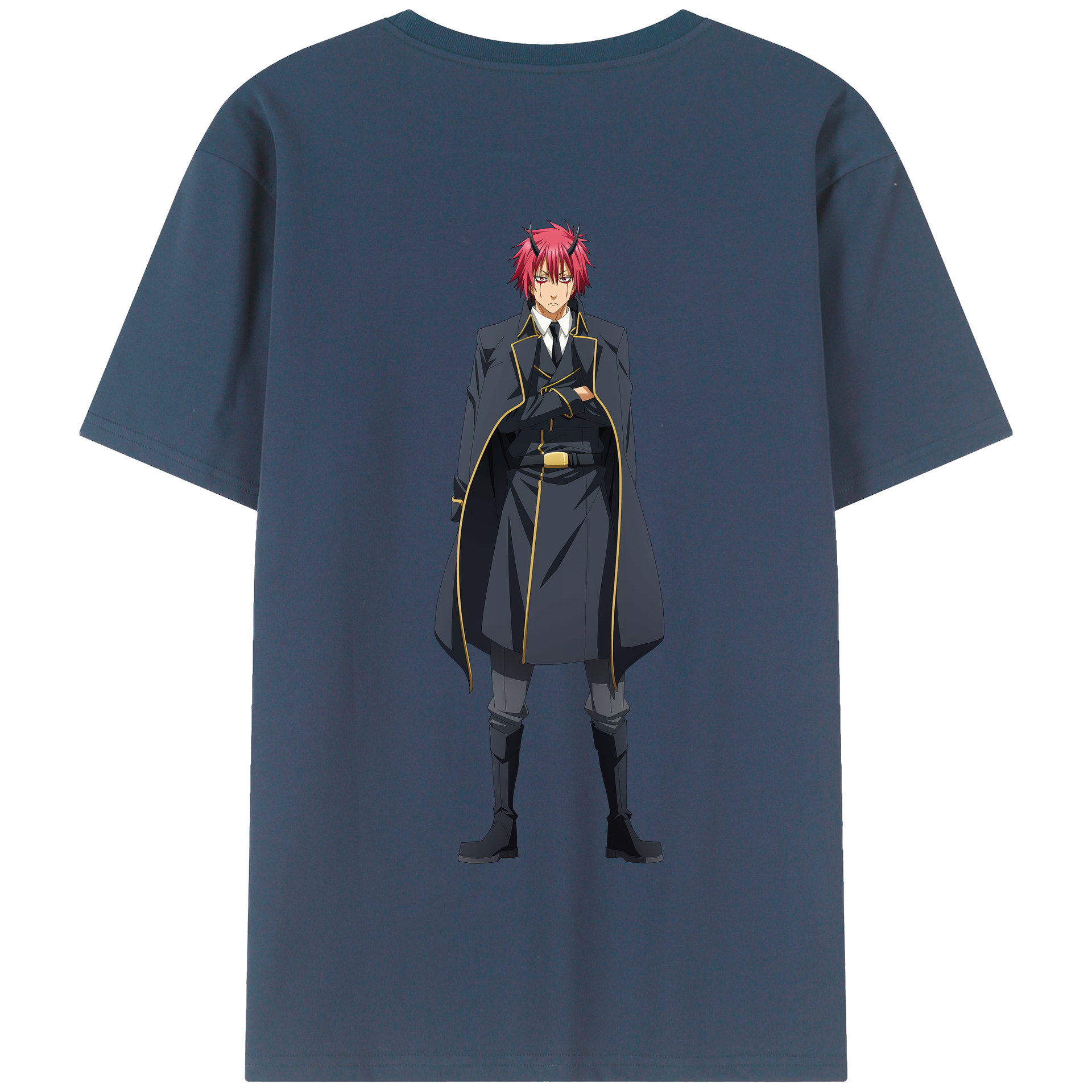 （画像用） 転スラ Regarding Reincarnated to Slime 綿100％半袖Tシャツ（背面プリント）