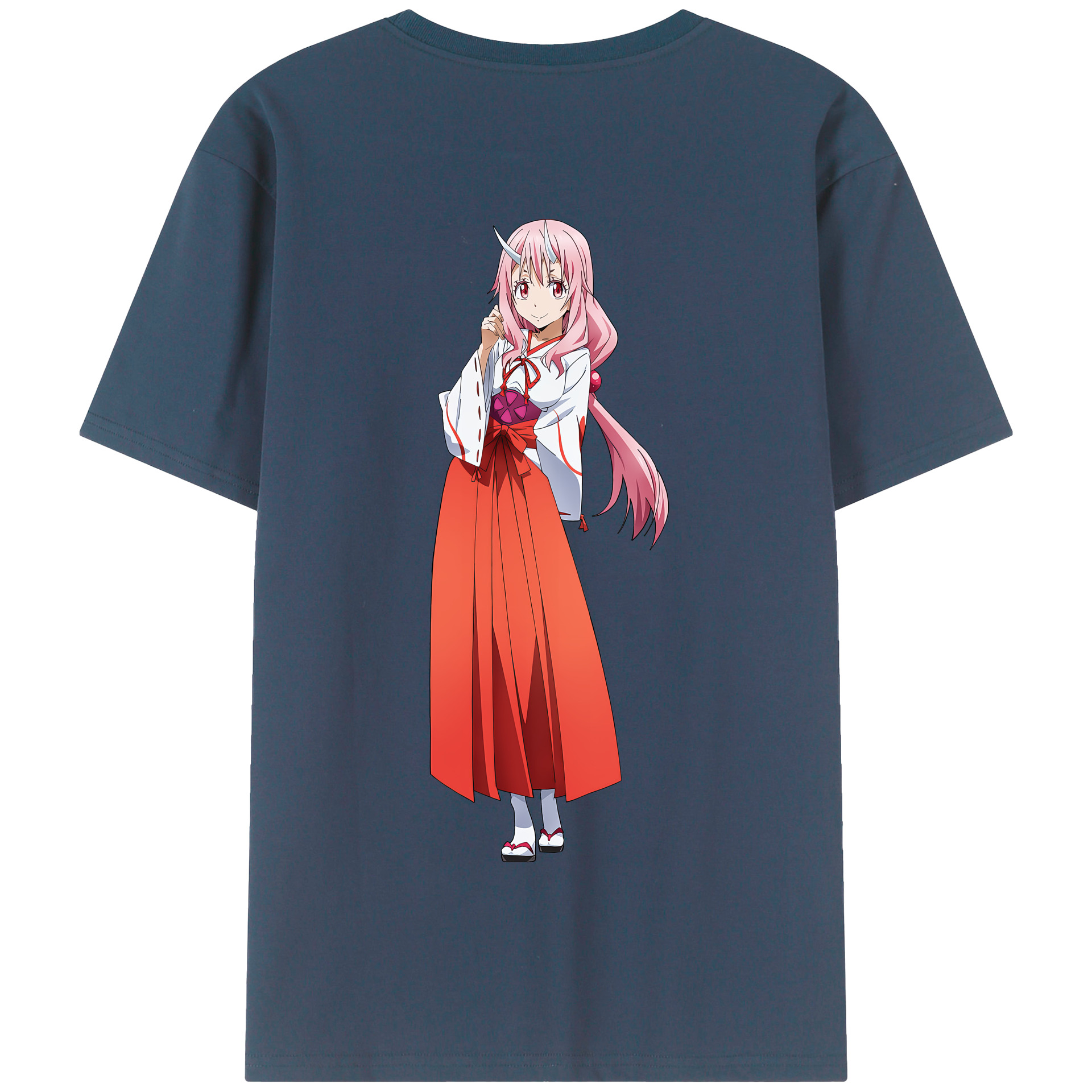 （画像用） 転スラ Regarding Reincarnated to Slime 綿100％半袖Tシャツ（背面プリント）