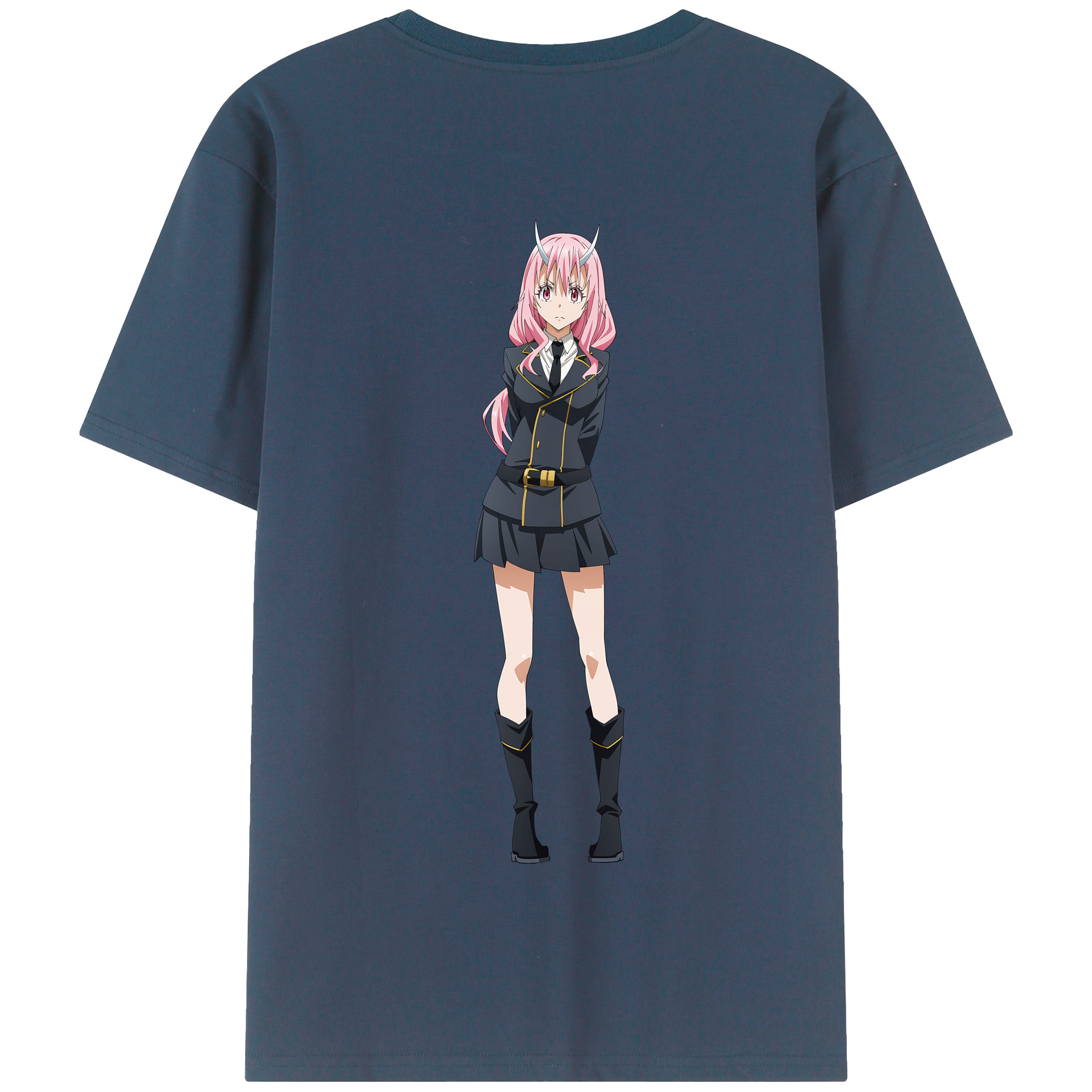 （画像用） 転スラ Regarding Reincarnated to Slime 綿100％半袖Tシャツ（背面プリント）