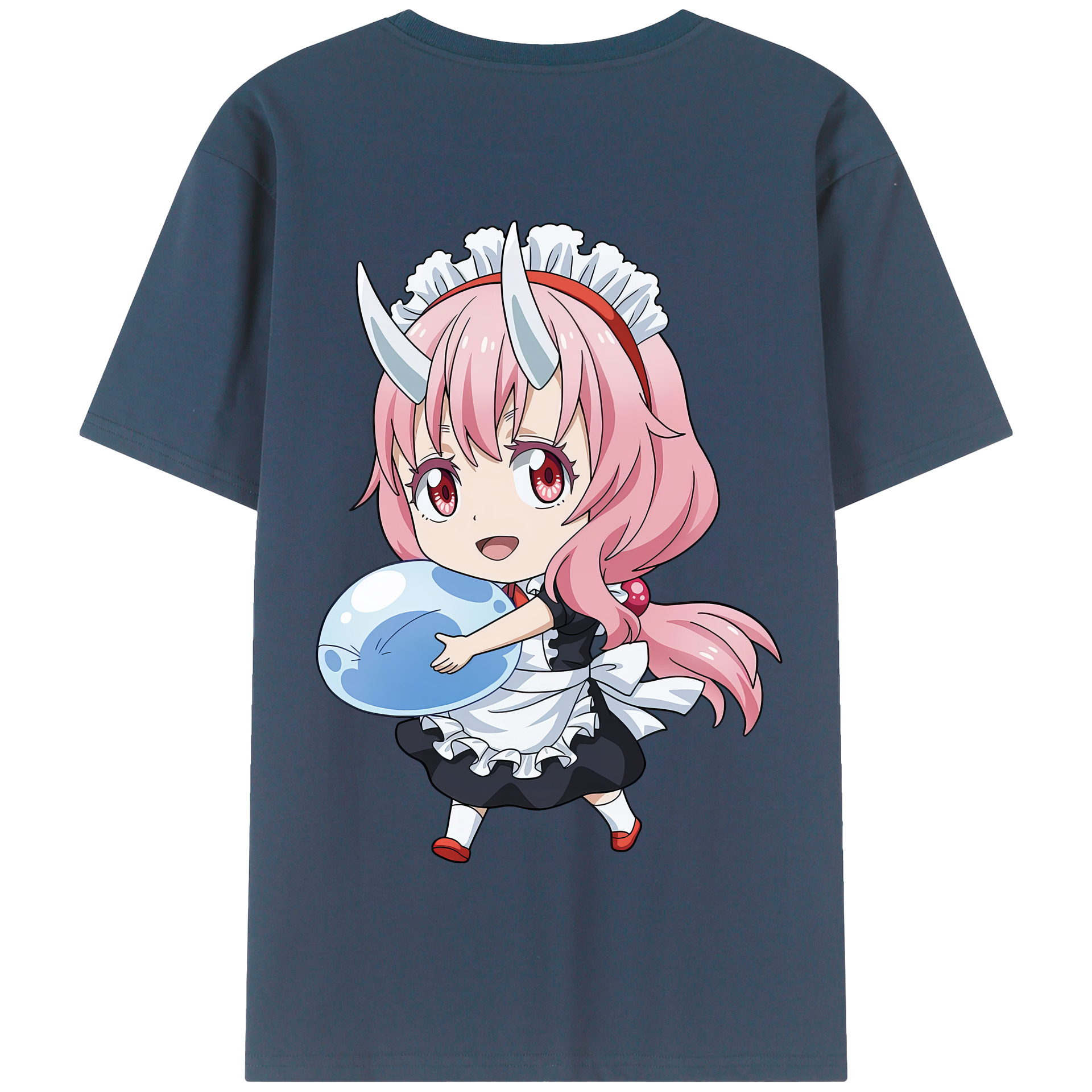 （画像用） 転スラ Regarding Reincarnated to Slime 綿100％半袖Tシャツ（背面プリント）