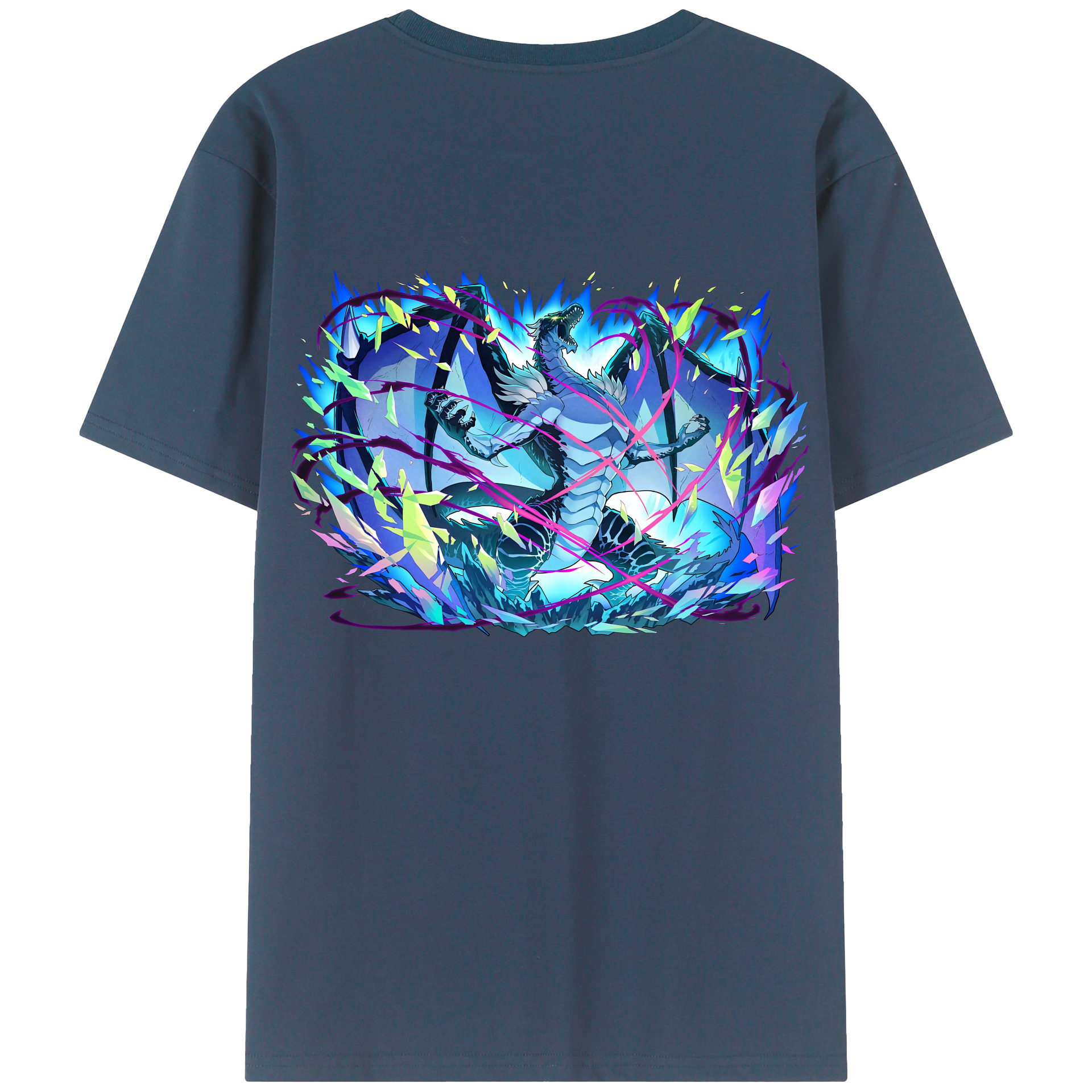 （画像用） 転スラ Regarding Reincarnated to Slime 綿100％半袖Tシャツ（背面プリント）