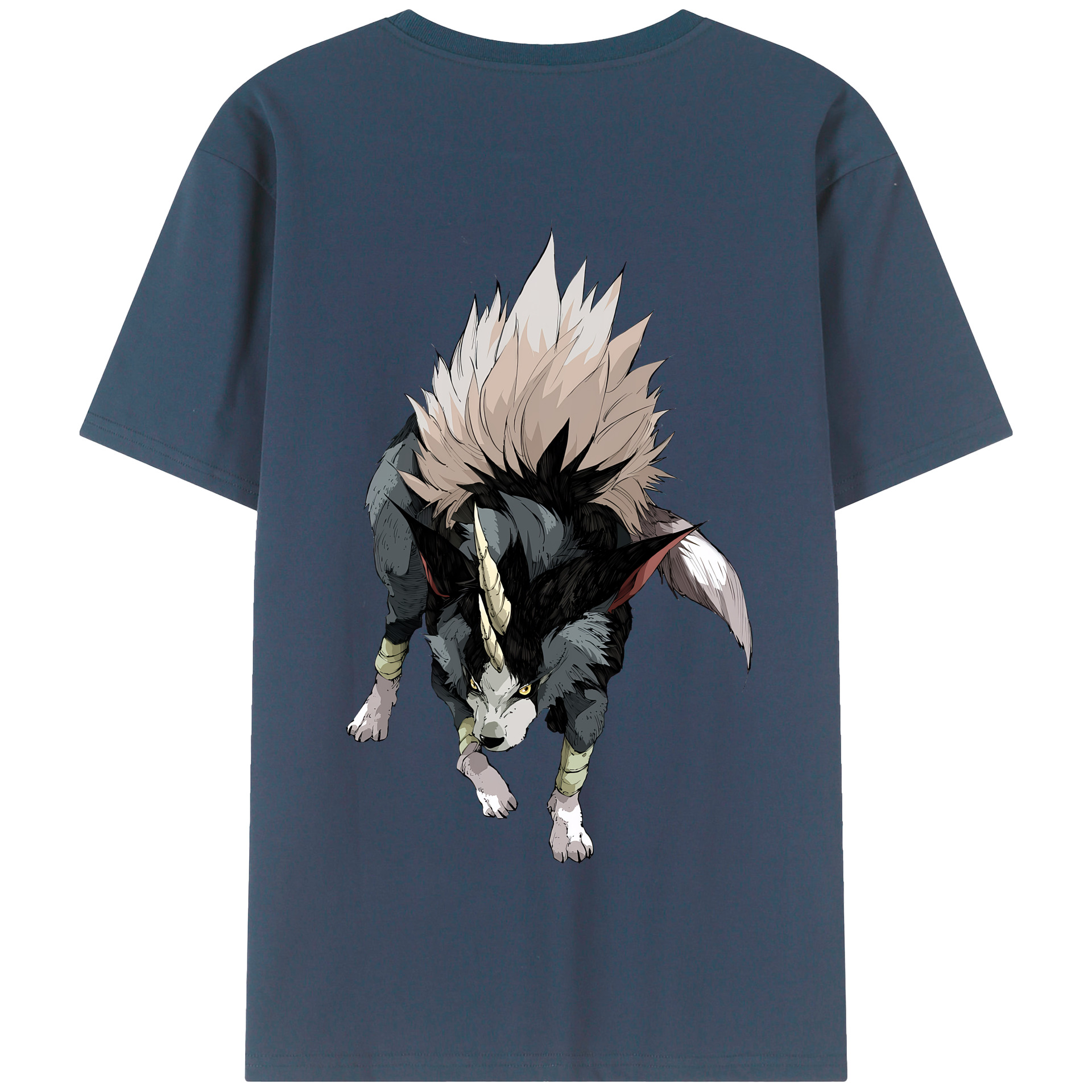 （画像用） 転スラ Regarding Reincarnated to Slime 綿100％半袖Tシャツ（背面プリント）