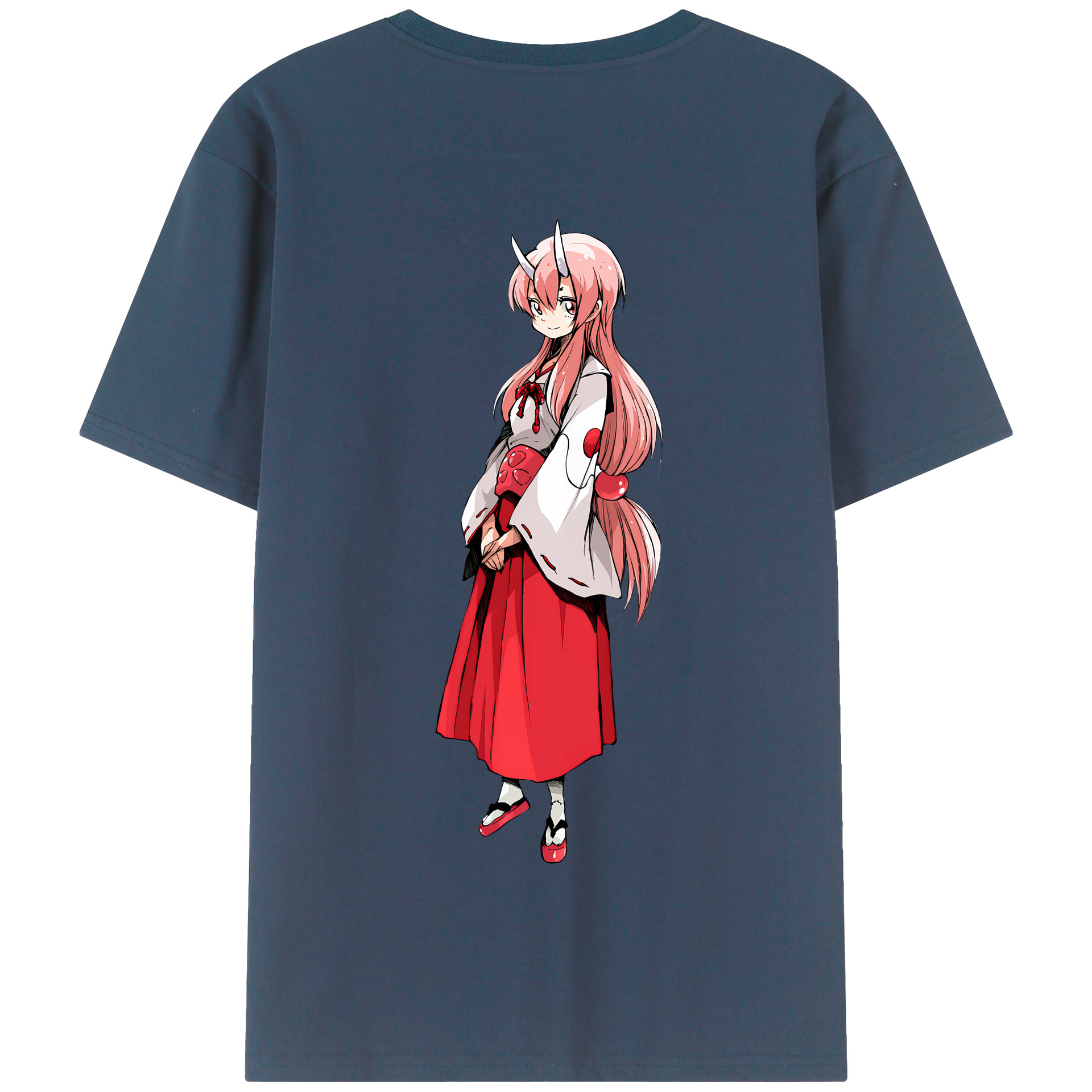 （画像用） 転スラ Regarding Reincarnated to Slime 綿100％半袖Tシャツ（背面プリント）