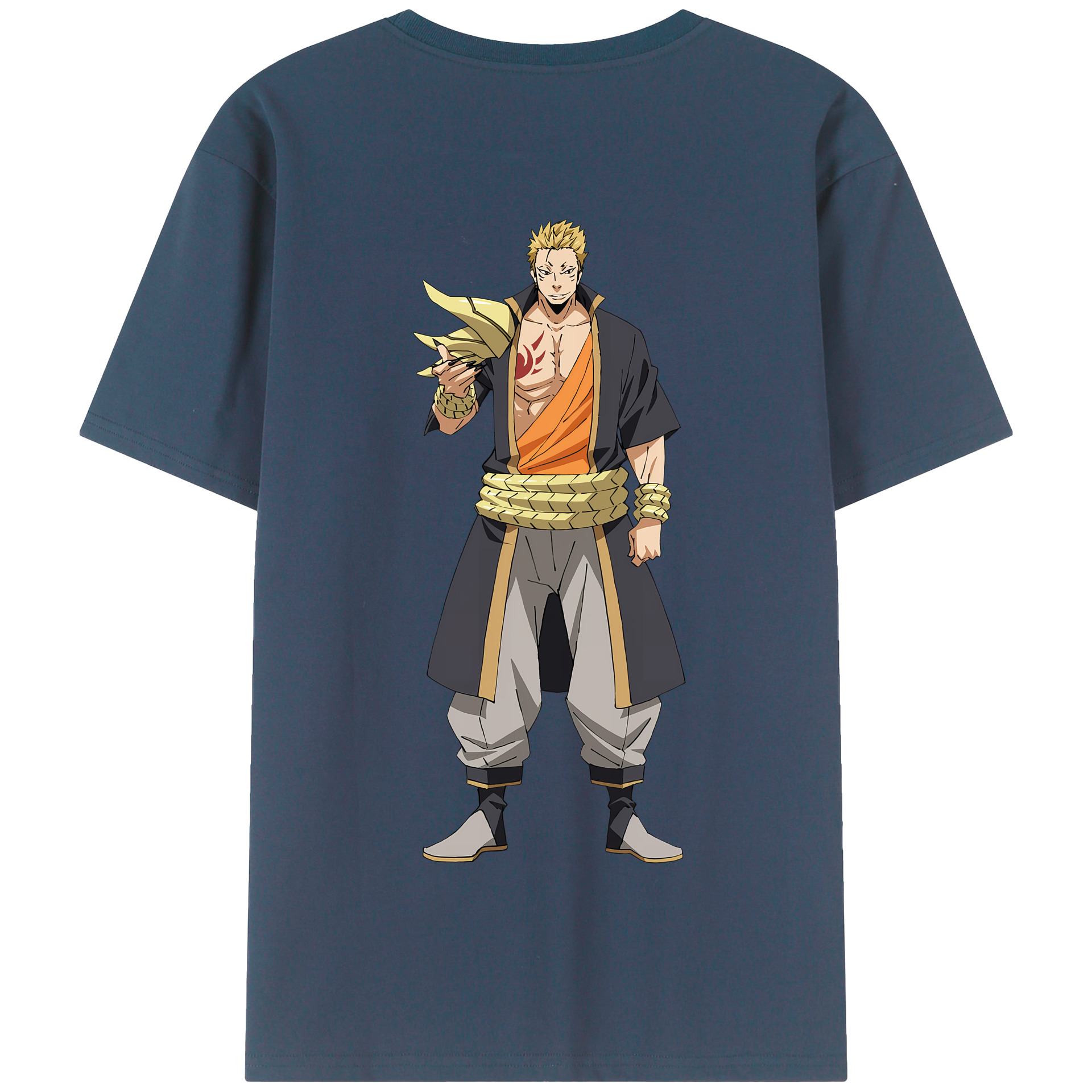 （画像用） 転スラ Regarding Reincarnated to Slime 綿100％半袖Tシャツ（背面プリント）
