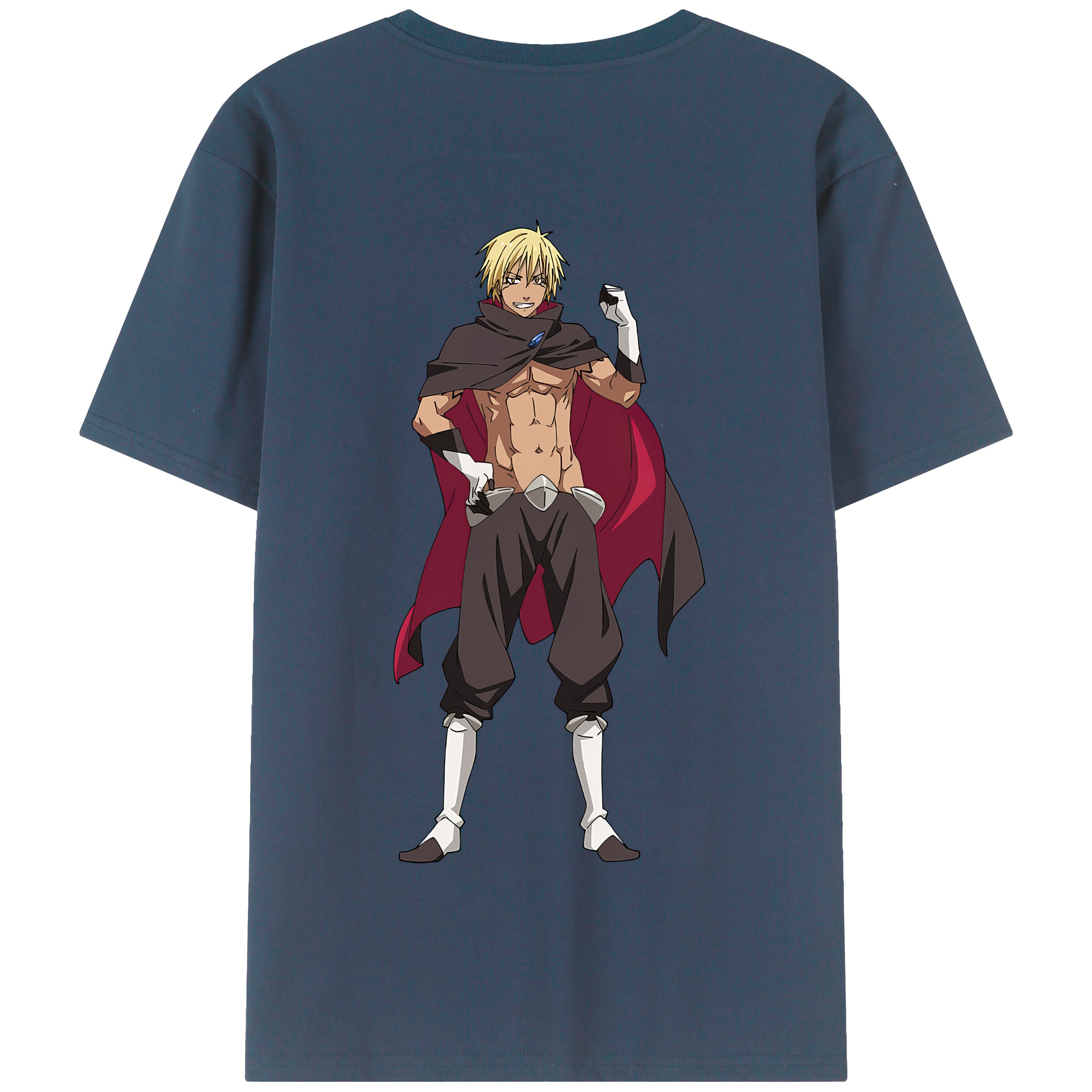 （画像用） 転スラ Regarding Reincarnated to Slime 綿100％半袖Tシャツ（背面プリント）