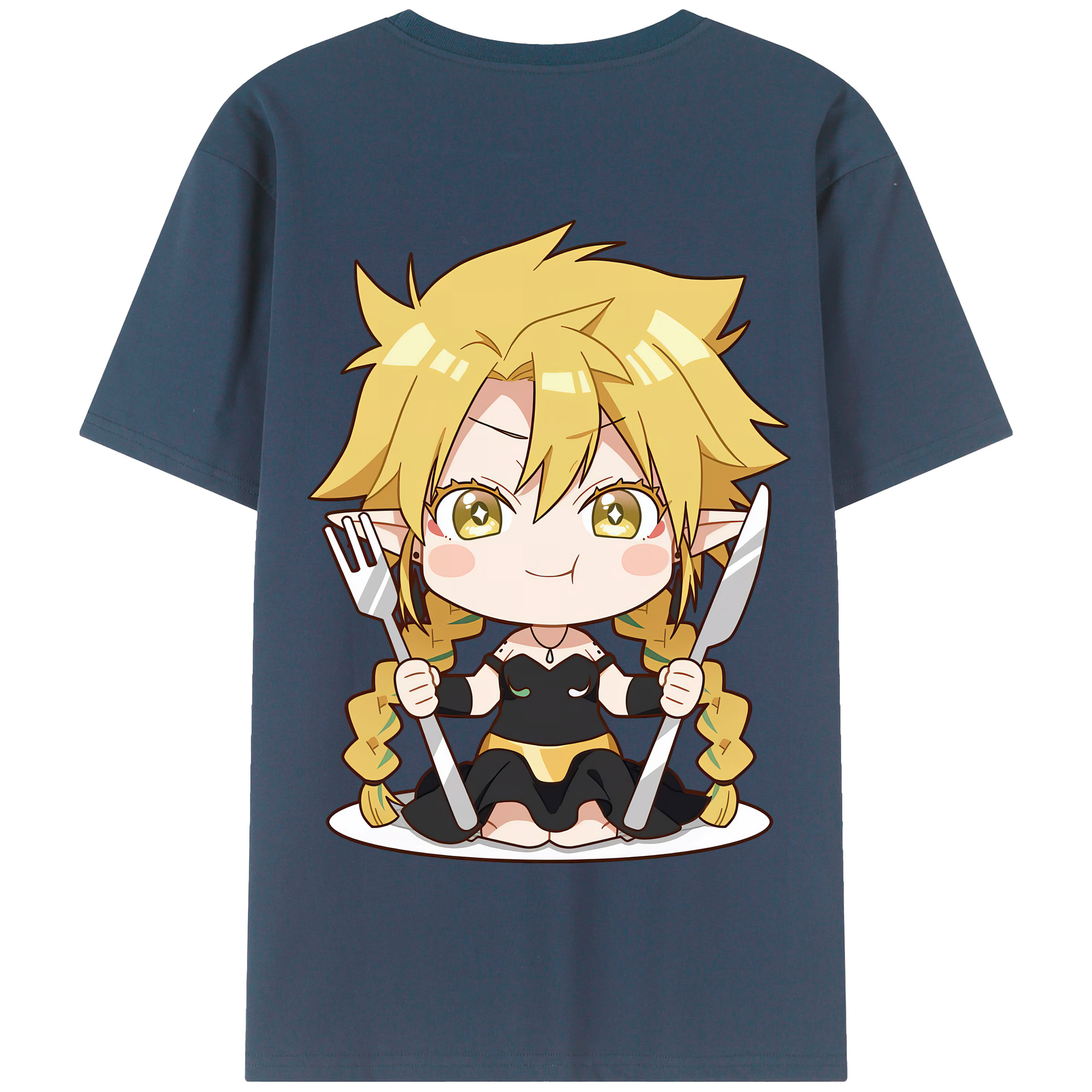 （画像用） 転スラ Regarding Reincarnated to Slime 綿100％半袖Tシャツ（背面プリント）