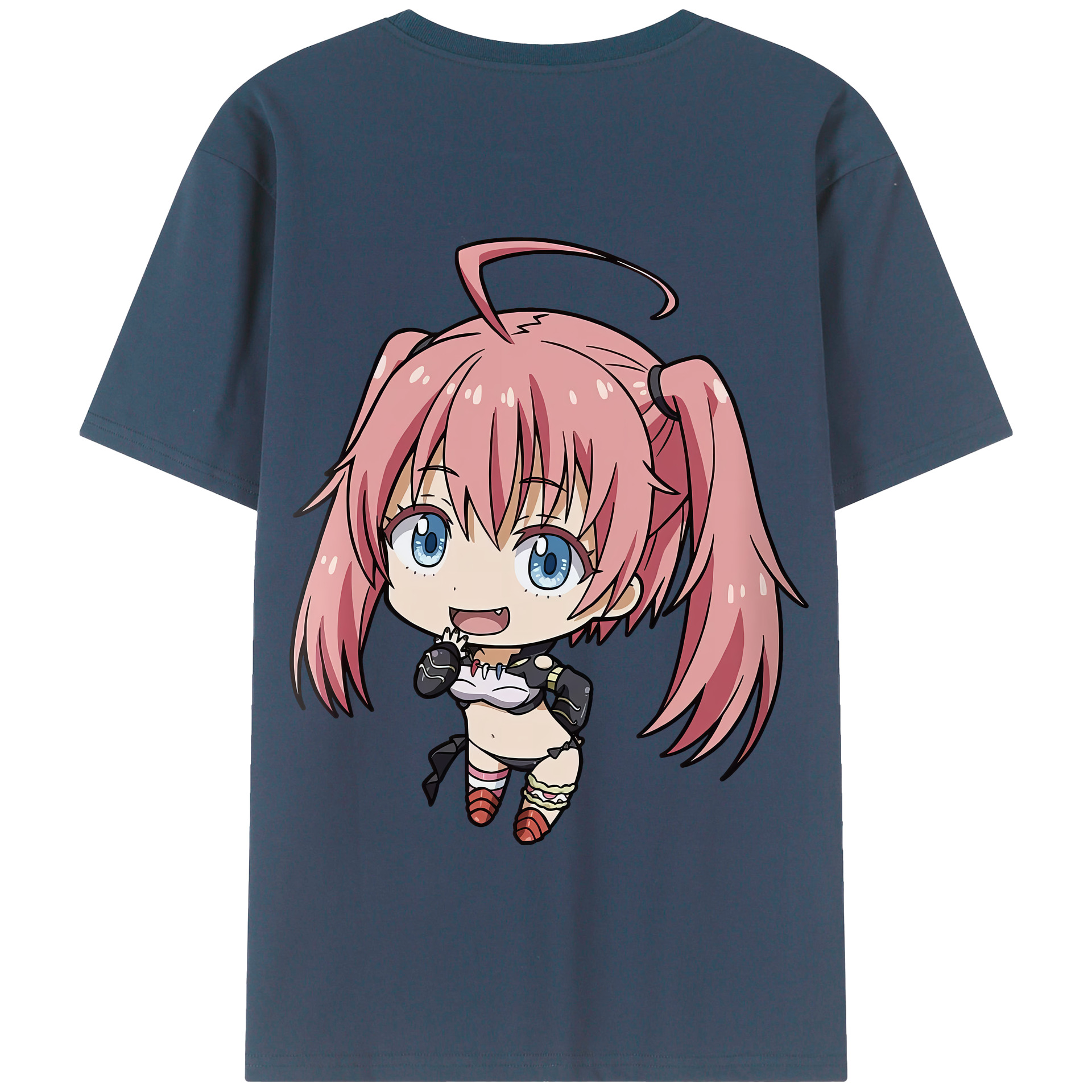 （画像用） 転スラ Regarding Reincarnated to Slime 綿100％半袖Tシャツ（背面プリント）