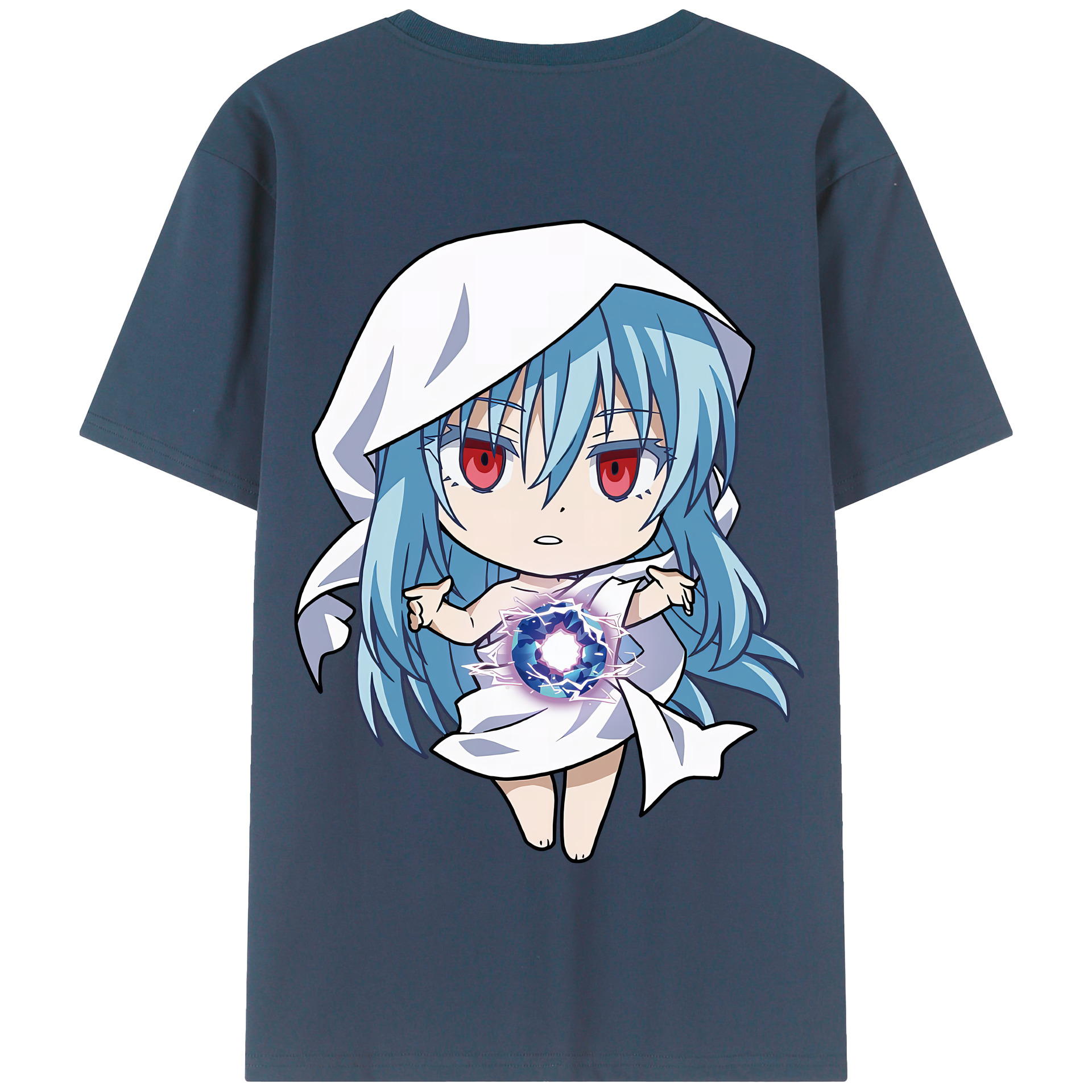 （画像用） 転スラ Regarding Reincarnated to Slime 綿100％半袖Tシャツ（背面プリント）