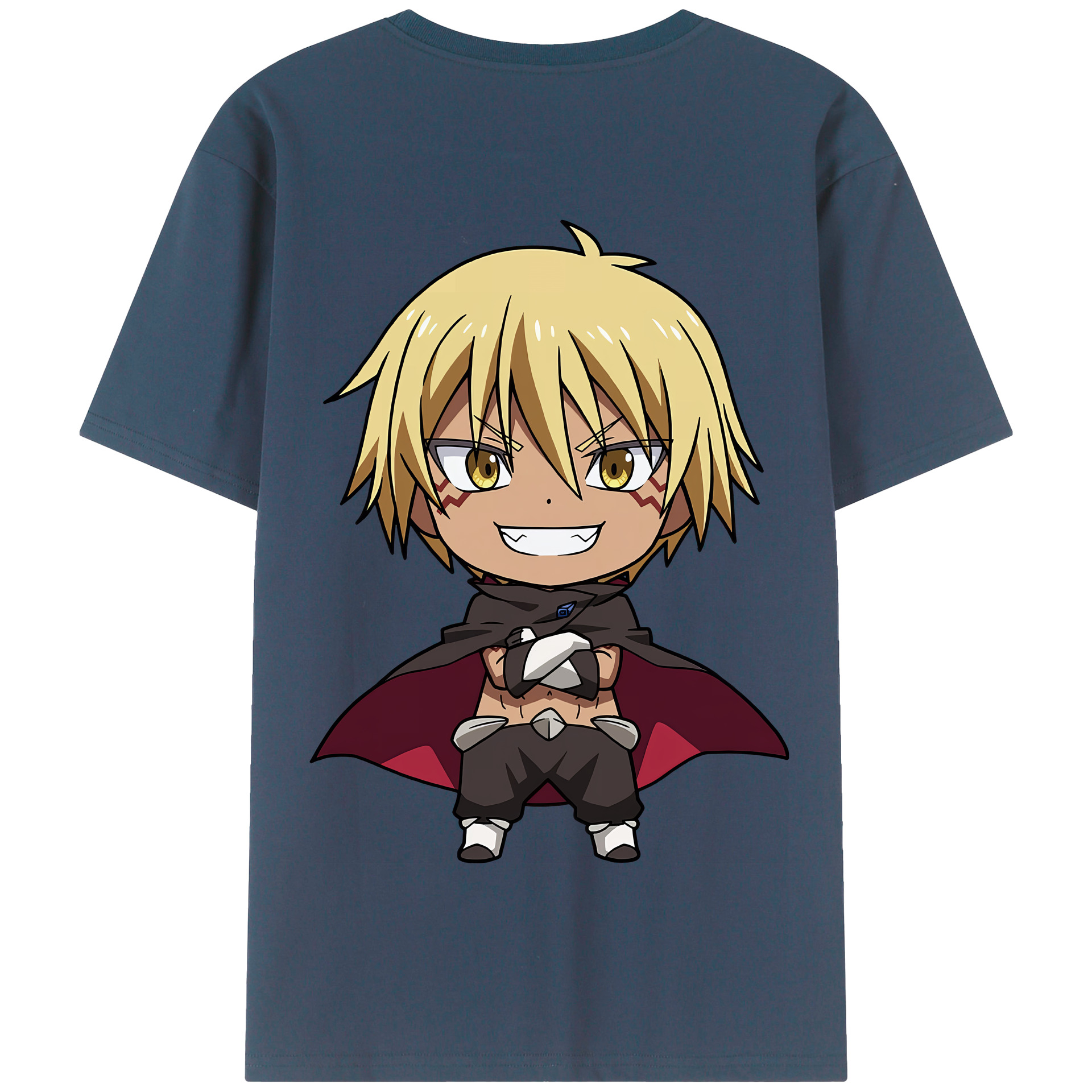 （画像用） 転スラ Regarding Reincarnated to Slime 綿100％半袖Tシャツ（背面プリント）