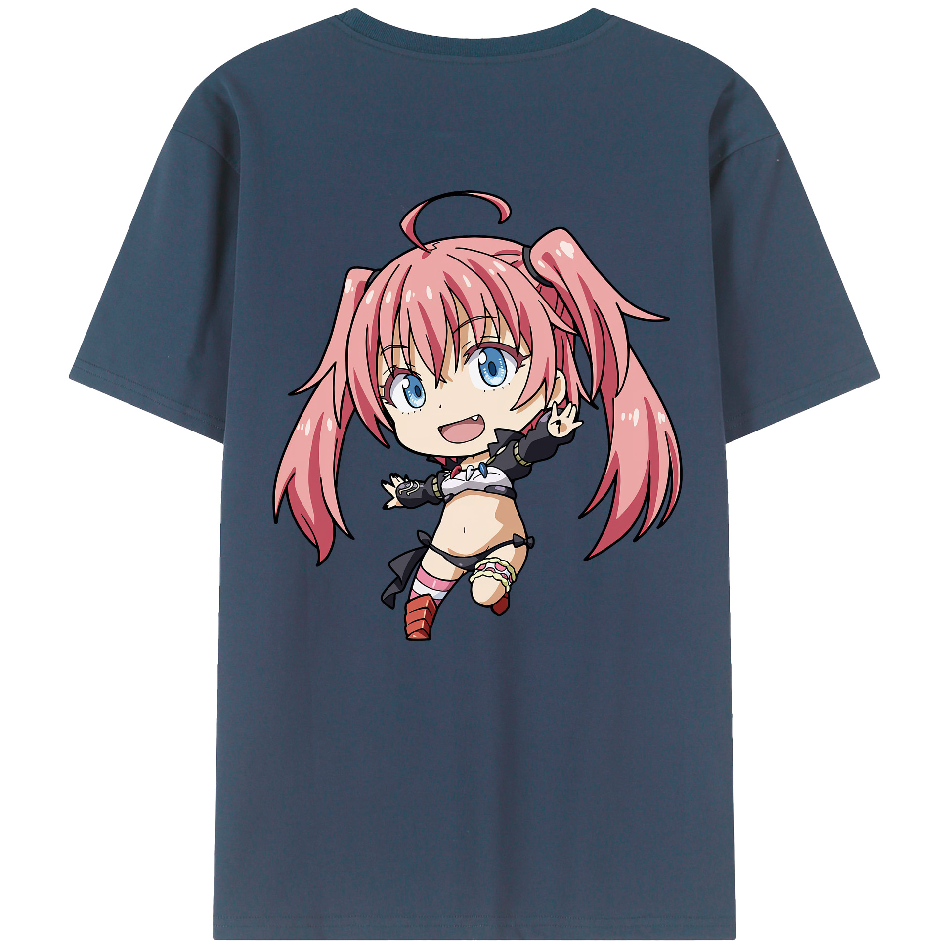 （画像用） 転スラ Regarding Reincarnated to Slime 綿100％半袖Tシャツ（背面プリント）