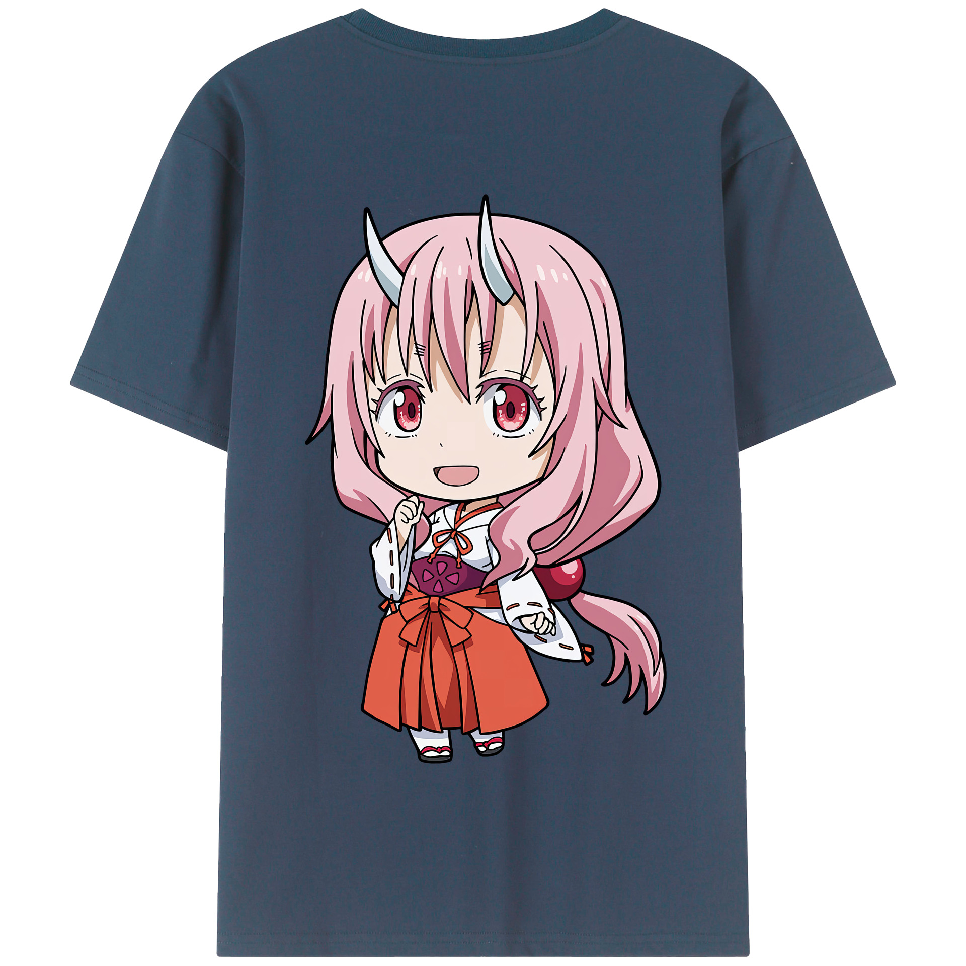 （画像用） 転スラ Regarding Reincarnated to Slime 綿100％半袖Tシャツ（背面プリント）