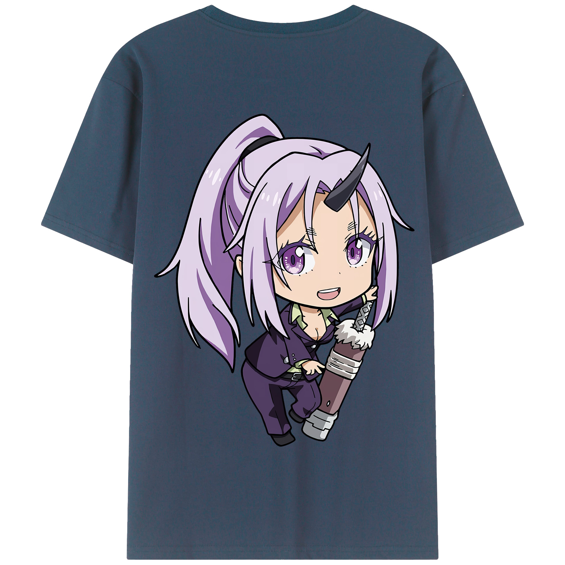 （画像用） 転スラ Regarding Reincarnated to Slime 綿100％半袖Tシャツ（背面プリント）