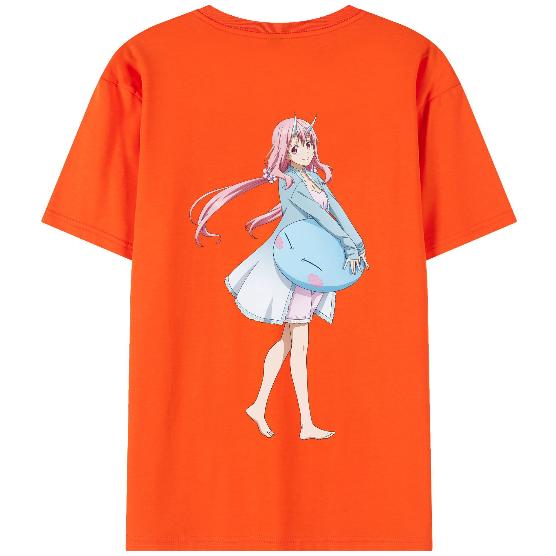 （画像用） 転スラ Regarding Reincarnated to Slime 綿100％半袖Tシャツ（背面プリント）