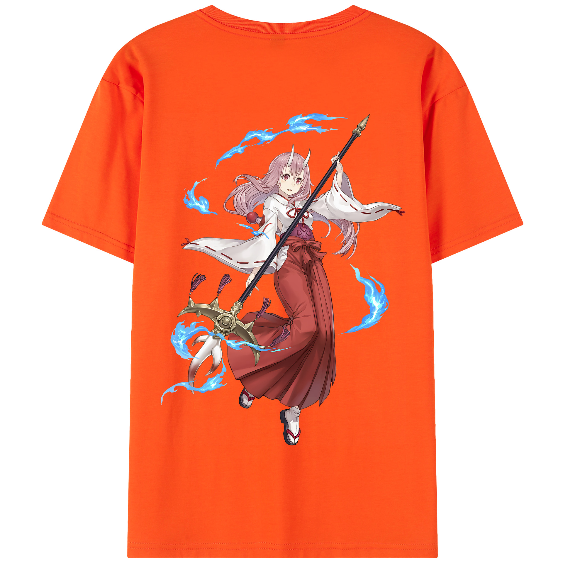 （画像用） 転スラ Regarding Reincarnated to Slime 綿100％半袖Tシャツ（背面プリント）
