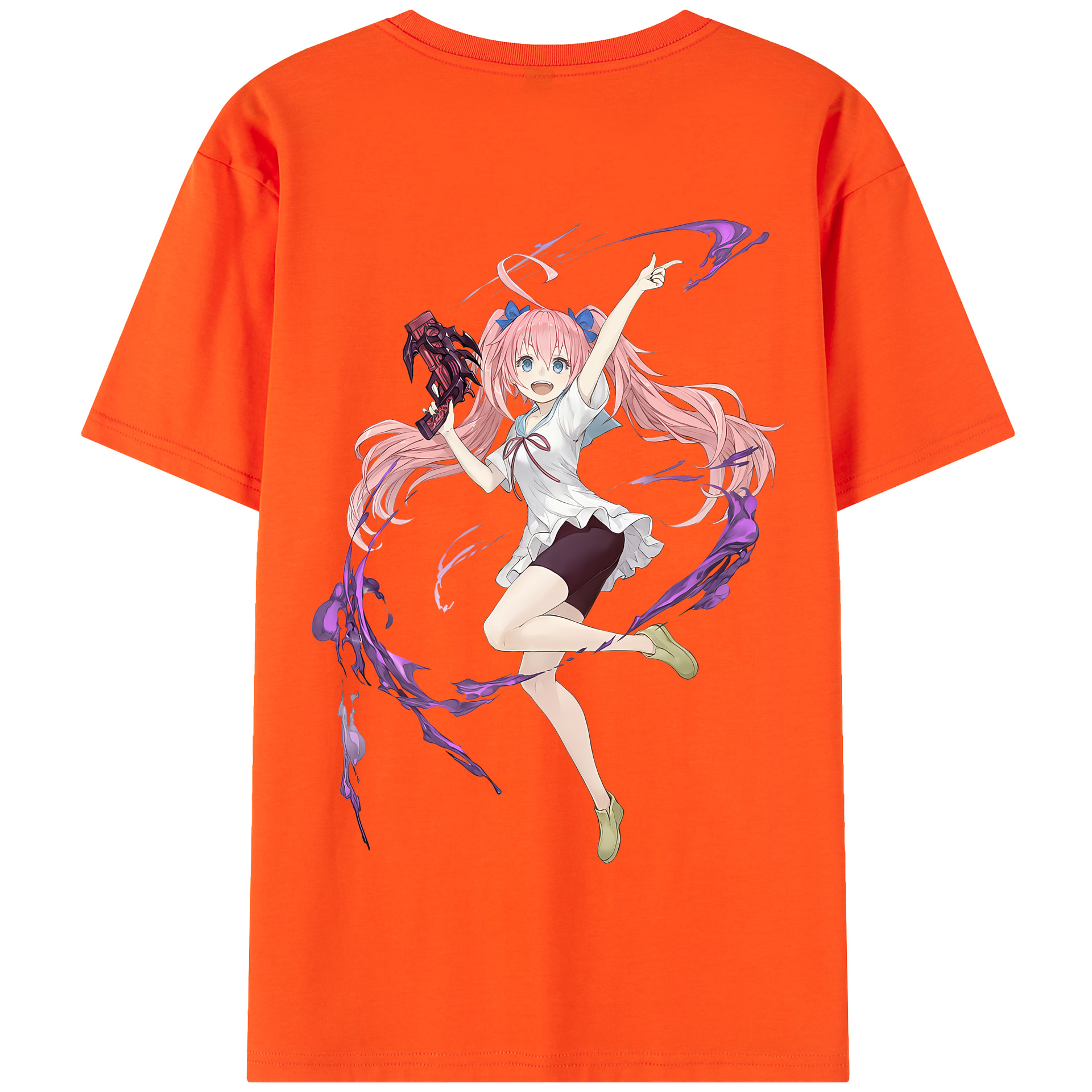 （画像用） 転スラ Regarding Reincarnated to Slime 綿100％半袖Tシャツ（背面プリント）