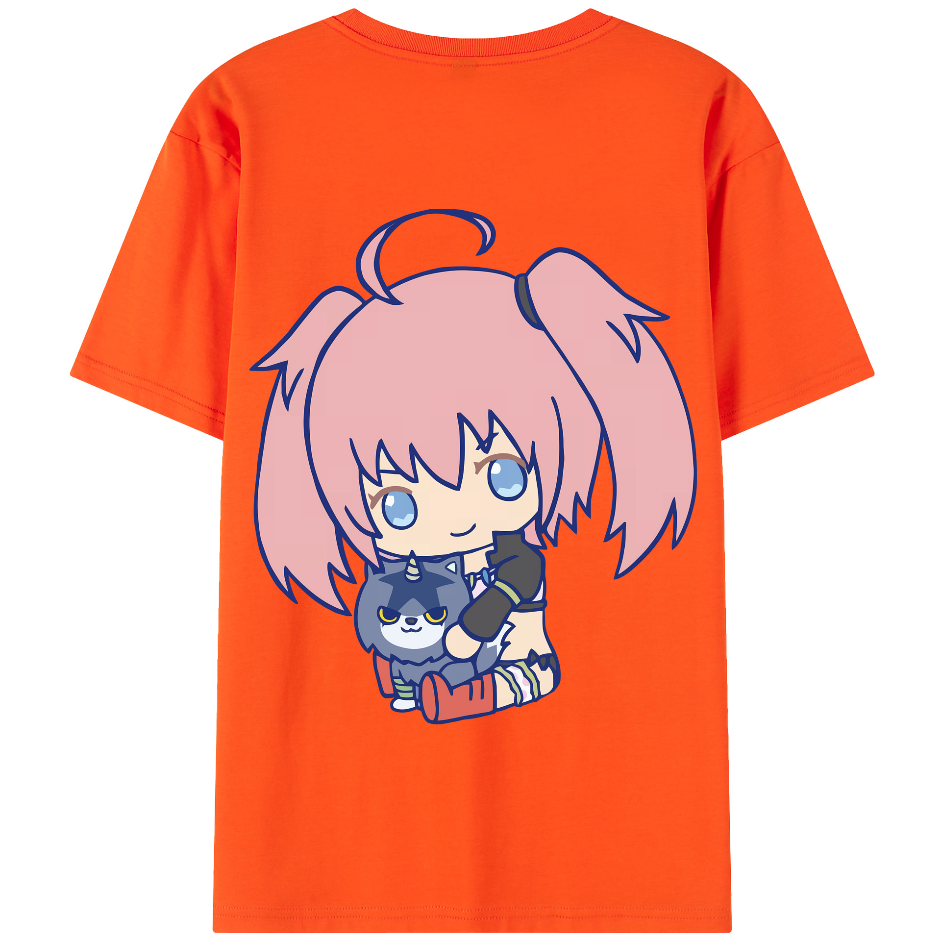 （画像用） 転スラ Regarding Reincarnated to Slime 綿100％半袖Tシャツ（背面プリント）