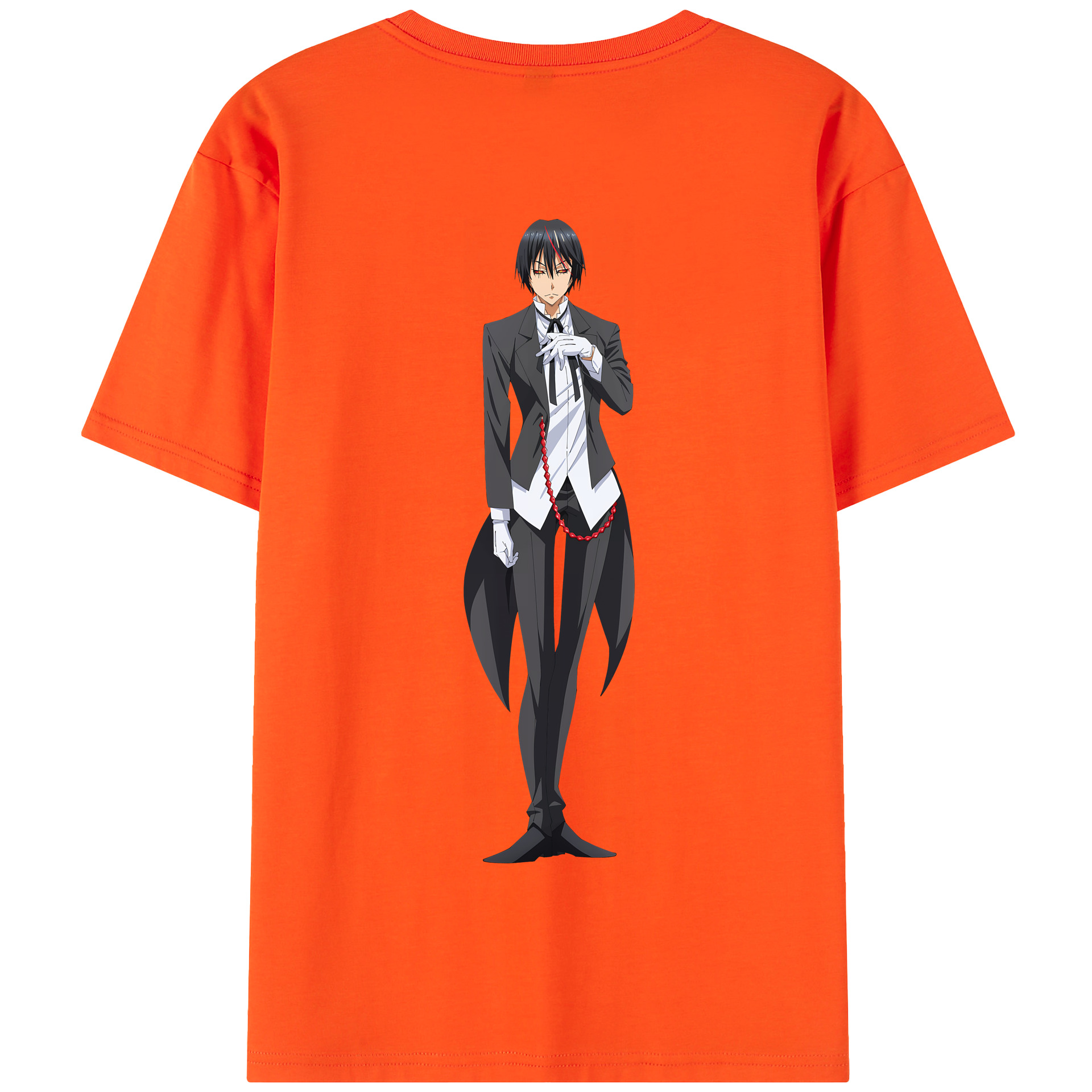 （画像用） 転スラ Regarding Reincarnated to Slime 綿100％半袖Tシャツ（背面プリント）