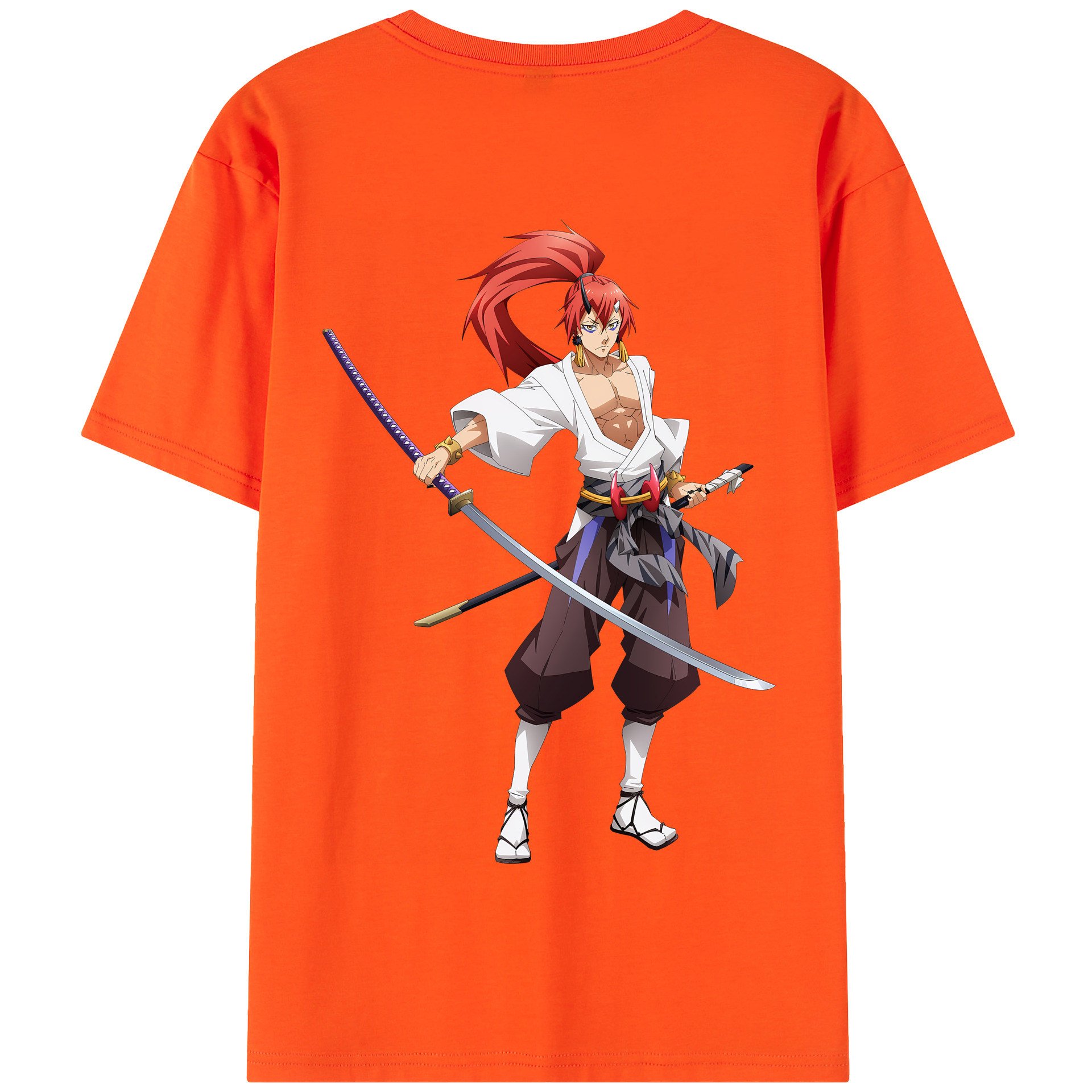 （画像用） 転スラ Regarding Reincarnated to Slime 綿100％半袖Tシャツ（背面プリント）