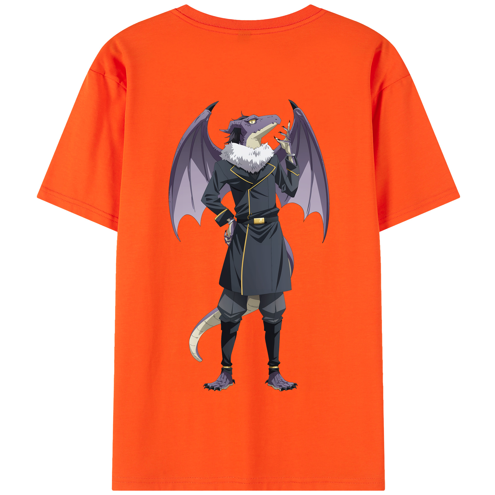 （画像用） 転スラ Regarding Reincarnated to Slime 綿100％半袖Tシャツ（背面プリント）