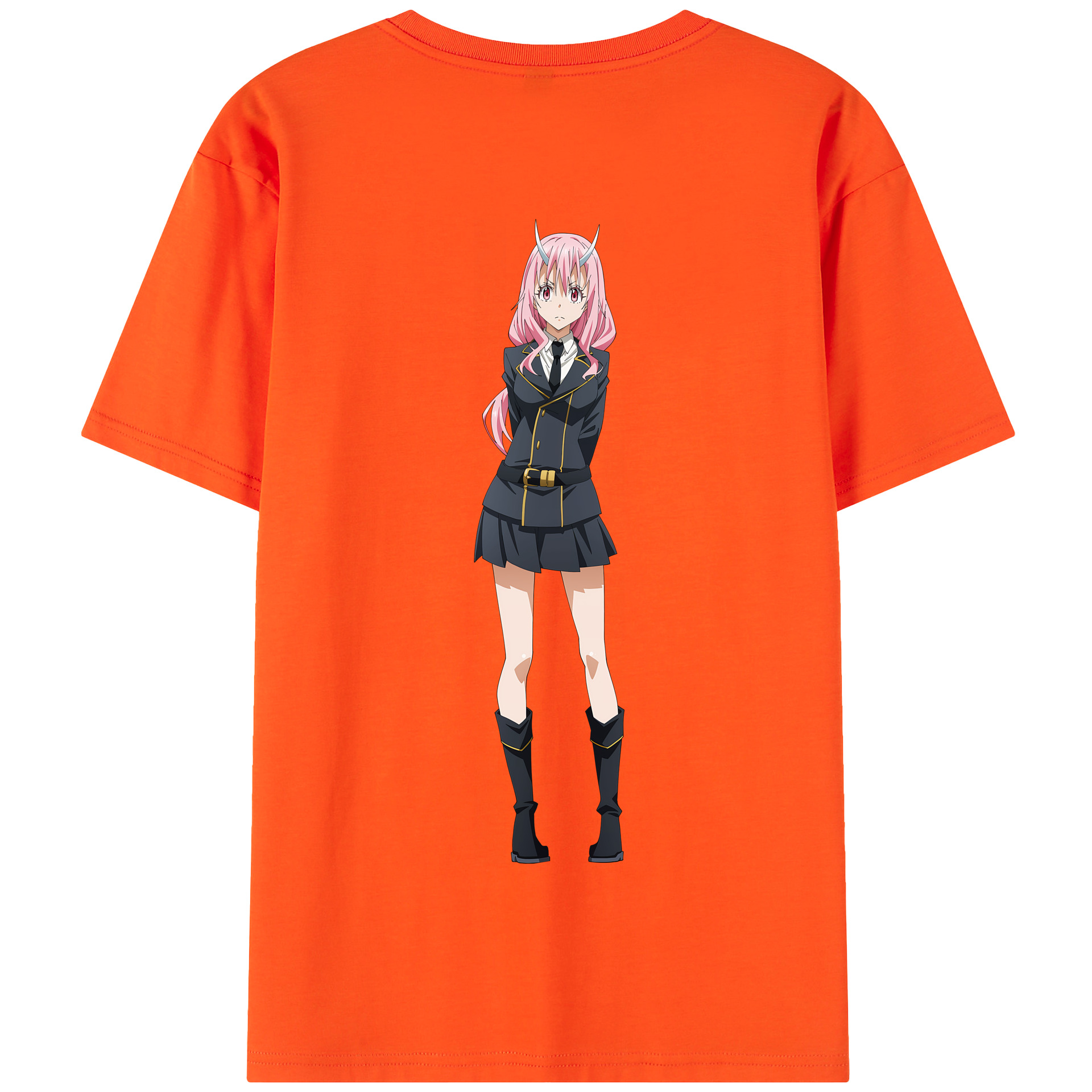 （画像用） 転スラ Regarding Reincarnated to Slime 綿100％半袖Tシャツ（背面プリント）
