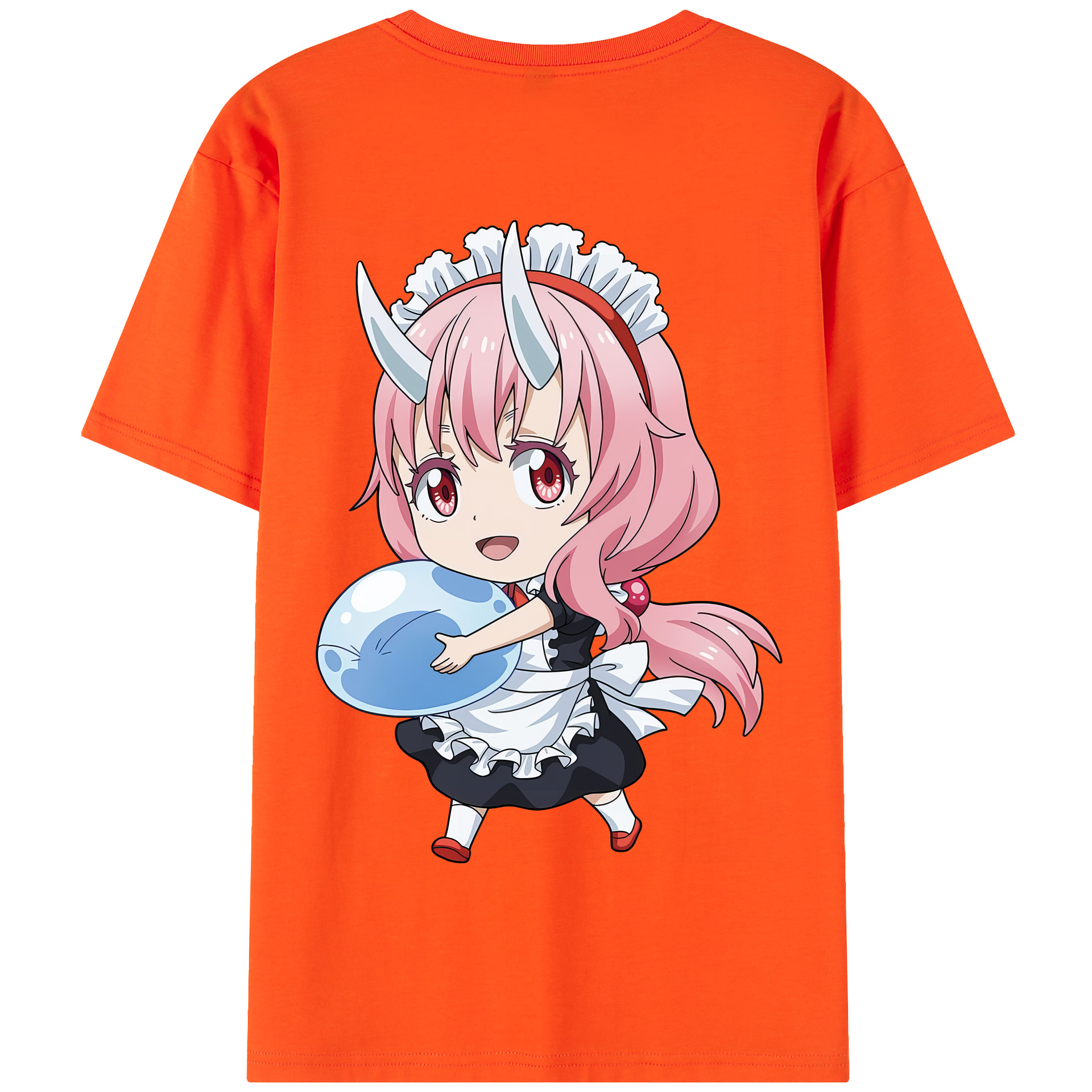 （画像用） 転スラ Regarding Reincarnated to Slime 綿100％半袖Tシャツ（背面プリント）