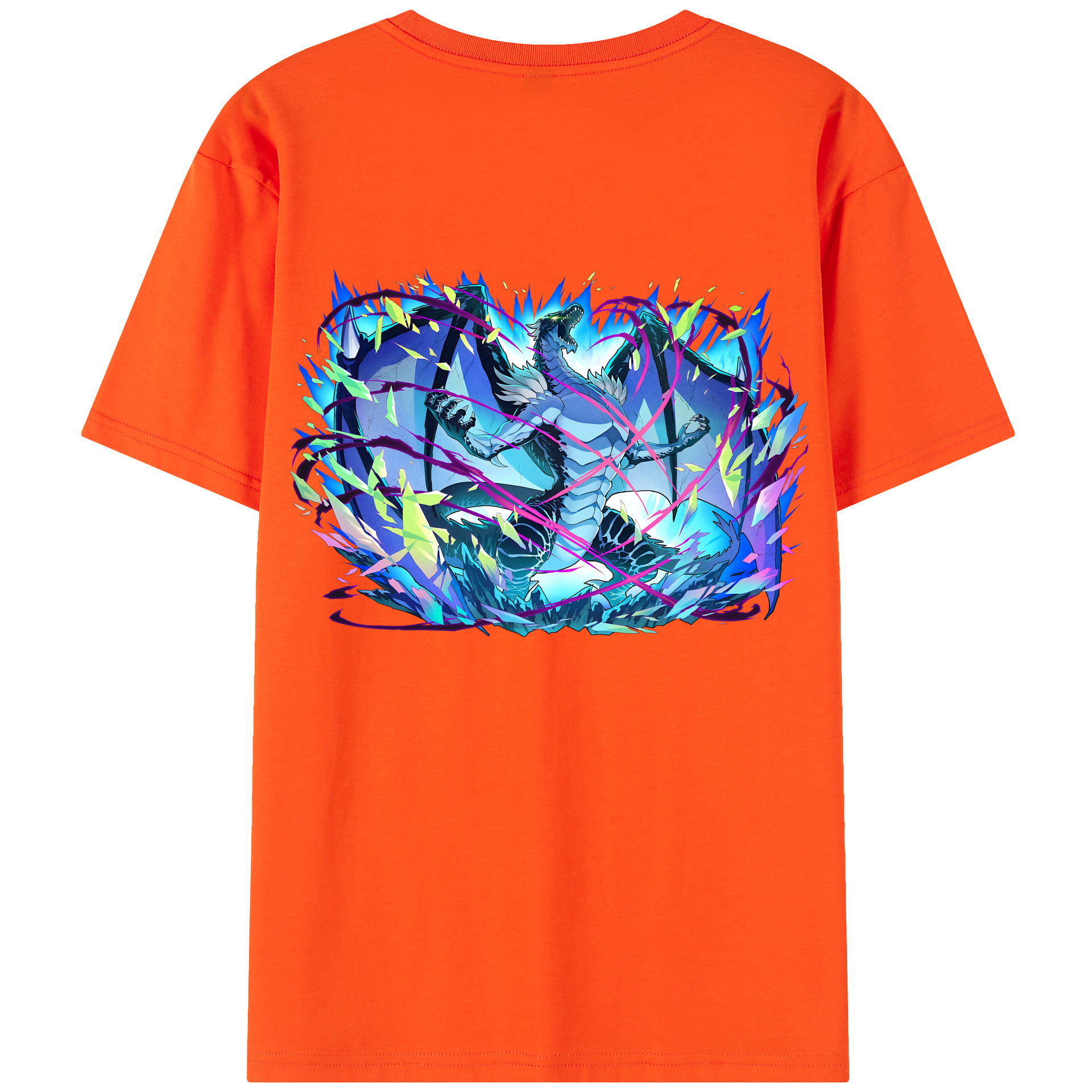 （画像用） 転スラ Regarding Reincarnated to Slime 綿100％半袖Tシャツ（背面プリント）