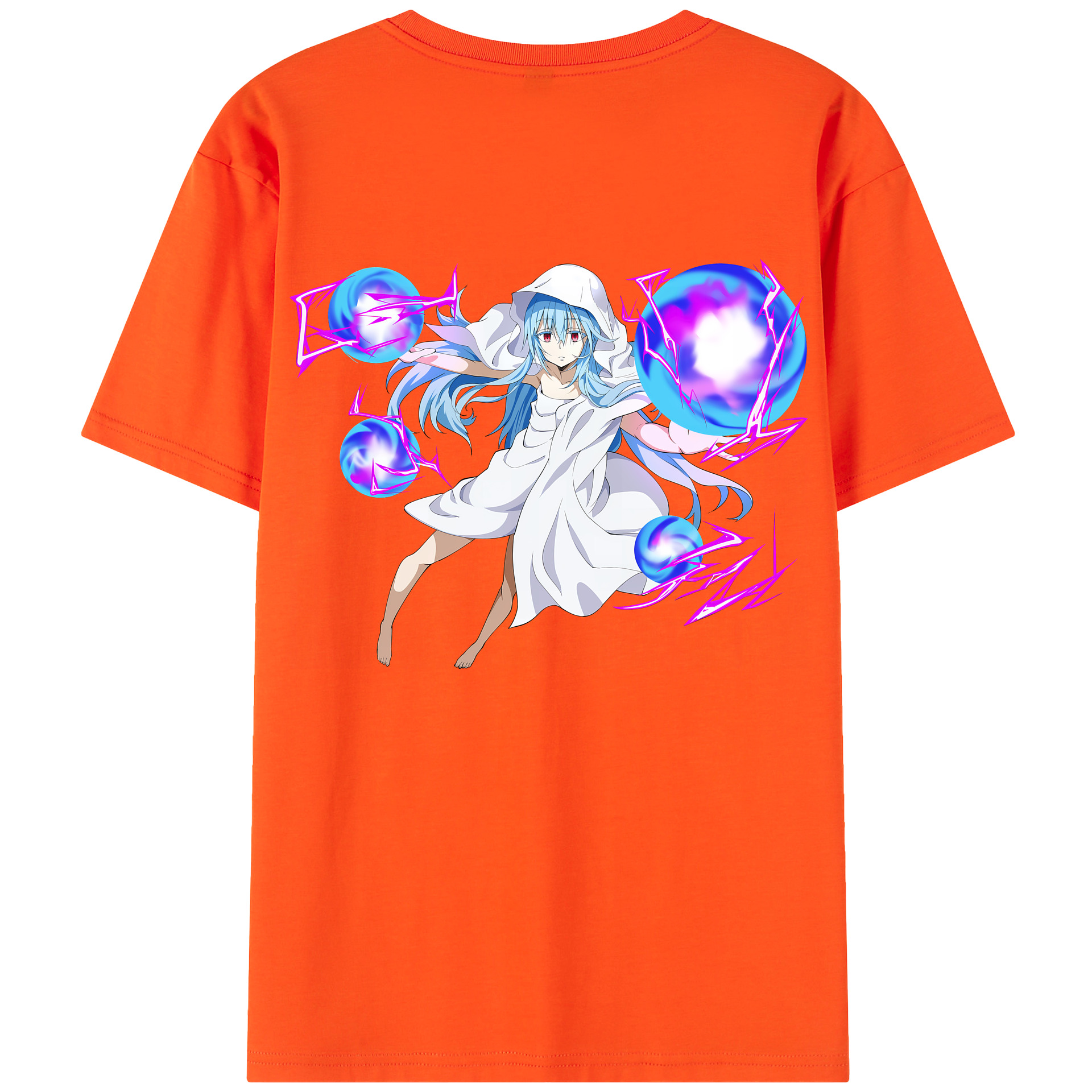 （画像用） 転スラ Regarding Reincarnated to Slime 綿100％半袖Tシャツ（背面プリント）