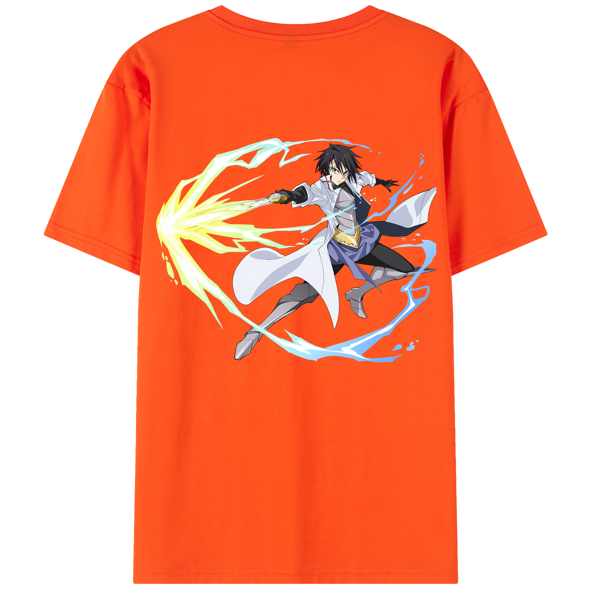 （画像用） 転スラ Regarding Reincarnated to Slime 綿100％半袖Tシャツ（背面プリント）