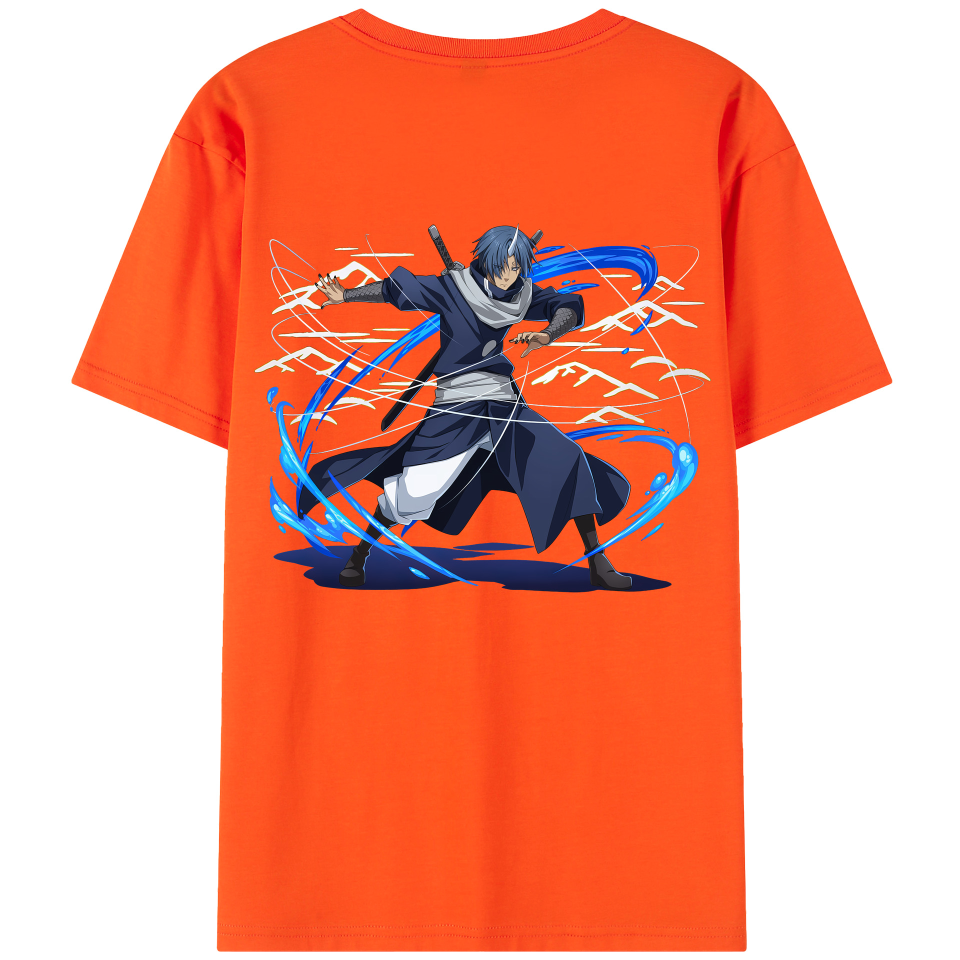（画像用） 転スラ Regarding Reincarnated to Slime 綿100％半袖Tシャツ（背面プリント）