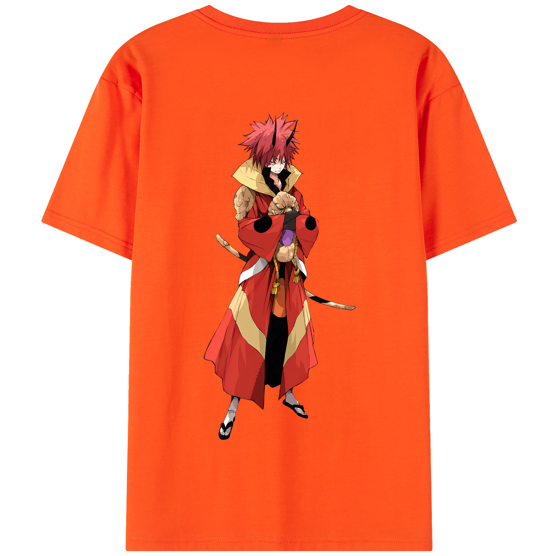 （画像用） 転スラ Regarding Reincarnated to Slime 綿100％半袖Tシャツ（背面プリント）