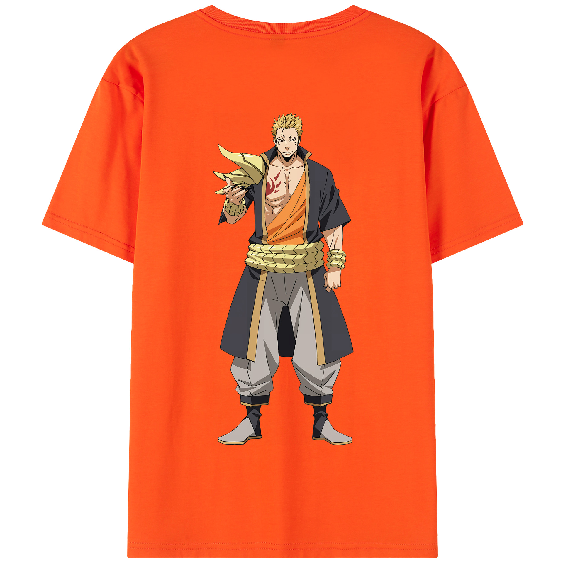 （画像用） 転スラ Regarding Reincarnated to Slime 綿100％半袖Tシャツ（背面プリント）