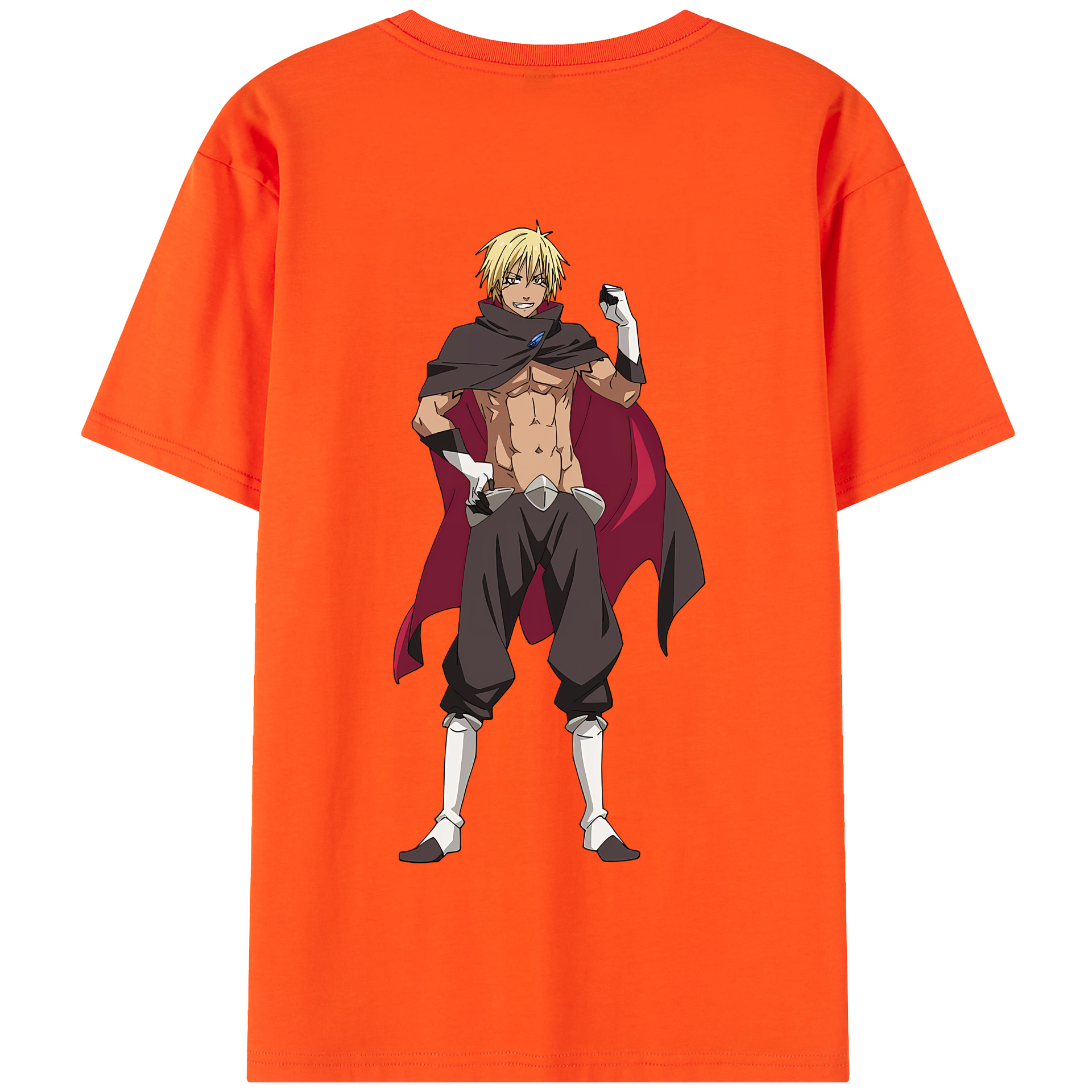 （画像用） 転スラ Regarding Reincarnated to Slime 綿100％半袖Tシャツ（背面プリント）