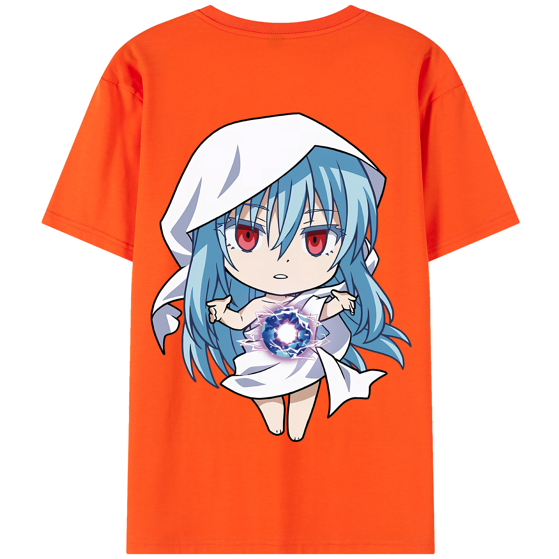 （画像用） 転スラ Regarding Reincarnated to Slime 綿100％半袖Tシャツ（背面プリント）
