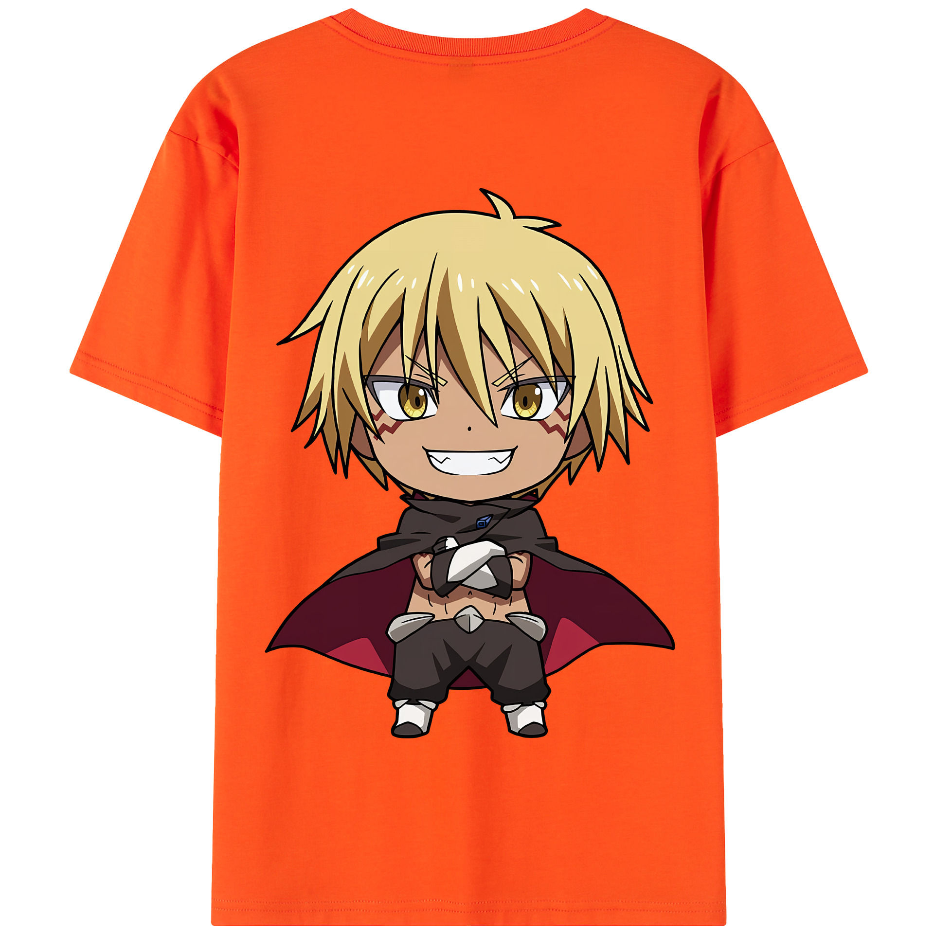 （画像用） 転スラ Regarding Reincarnated to Slime 綿100％半袖Tシャツ（背面プリント）