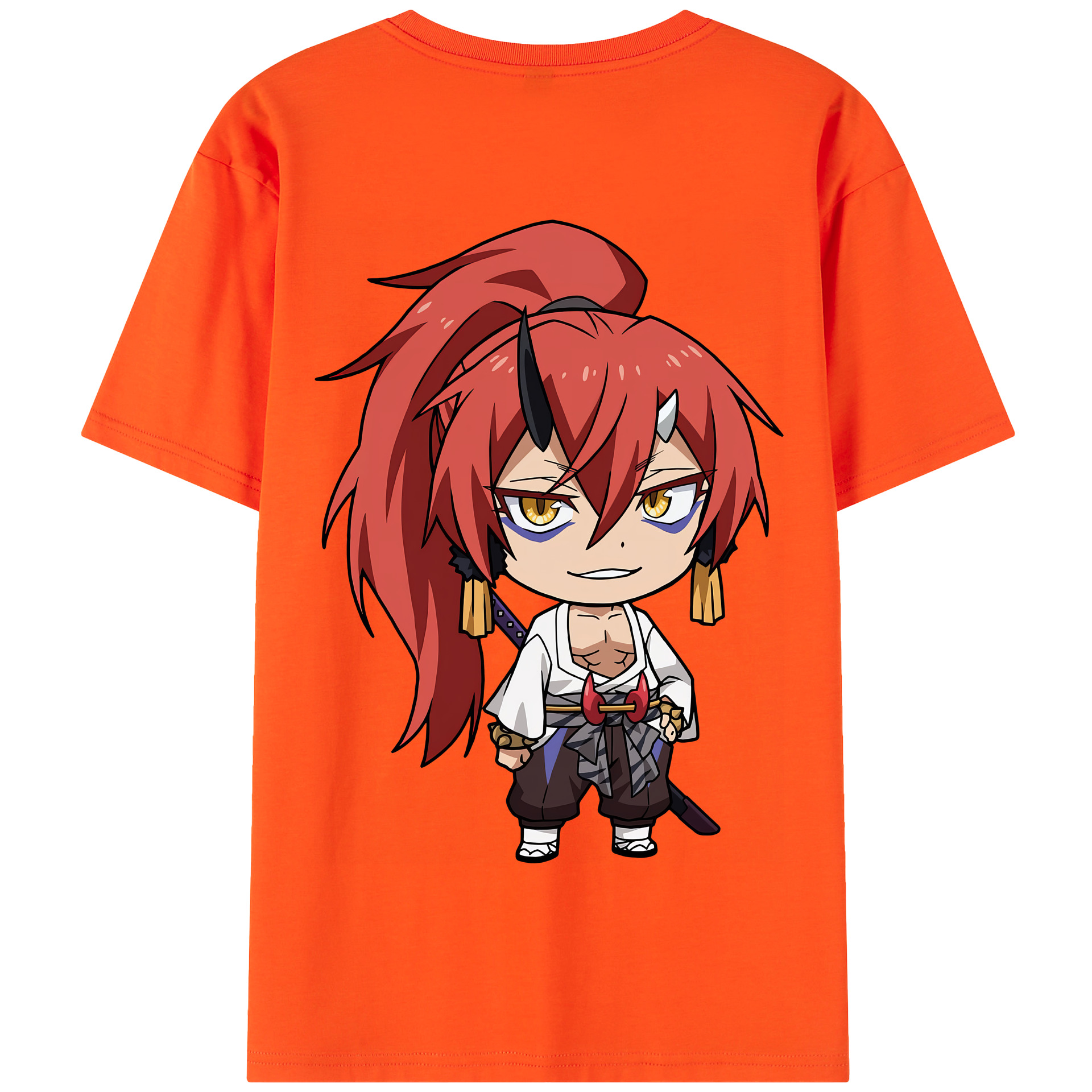 （画像用） 転スラ Regarding Reincarnated to Slime 綿100％半袖Tシャツ（背面プリント）