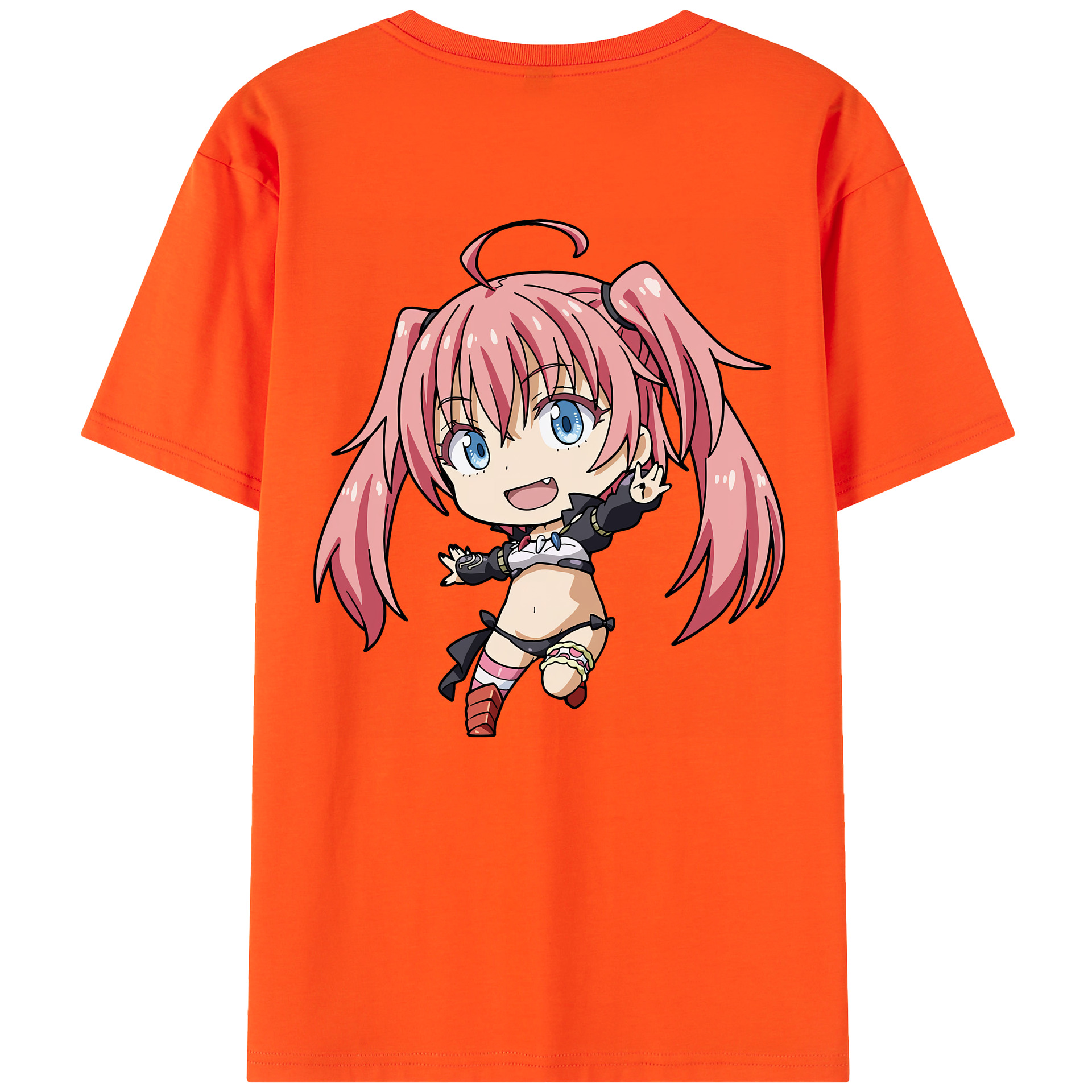 （画像用） 転スラ Regarding Reincarnated to Slime 綿100％半袖Tシャツ（背面プリント）
