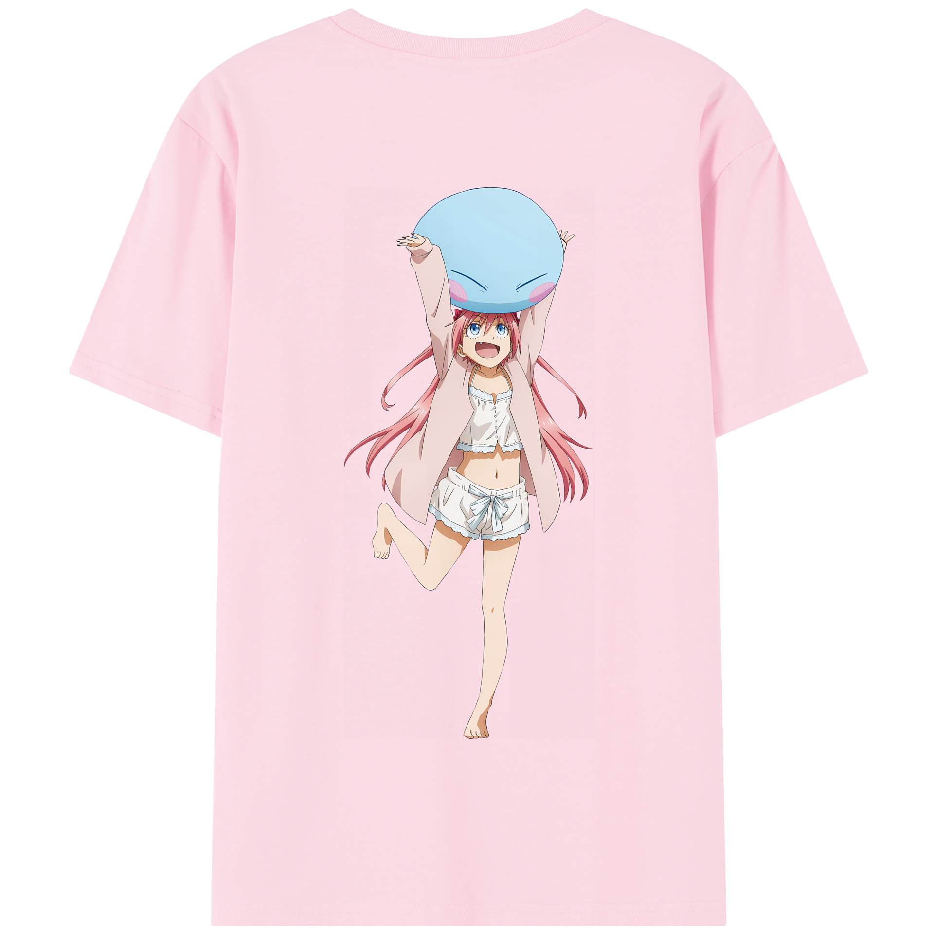 （画像用） 転スラ Regarding Reincarnated to Slime 綿100％半袖Tシャツ（背面プリント）
