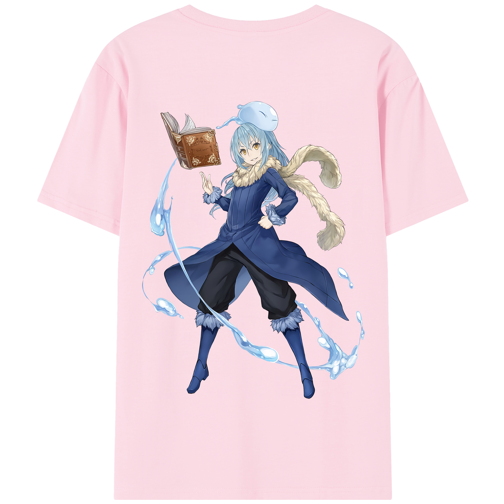 （画像用） 転スラ Regarding Reincarnated to Slime 綿100％半袖Tシャツ（背面プリント）