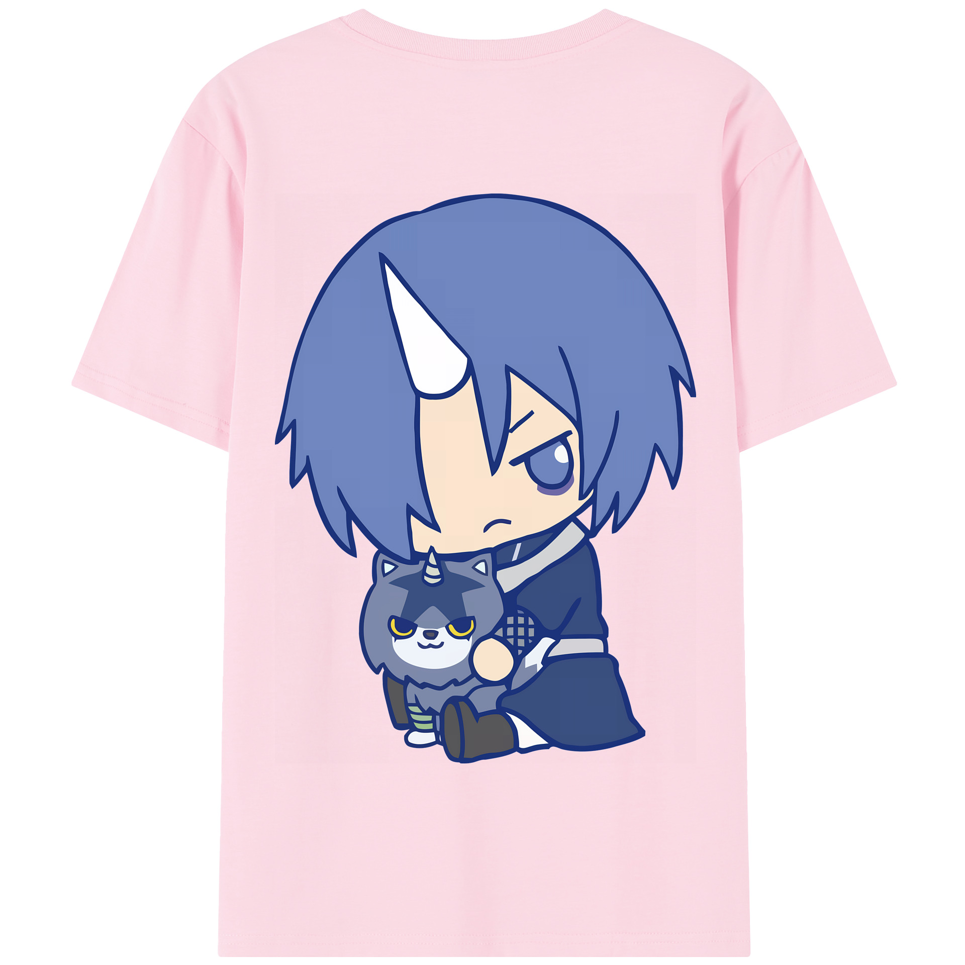 （画像用） 転スラ Regarding Reincarnated to Slime 綿100％半袖Tシャツ（背面プリント）